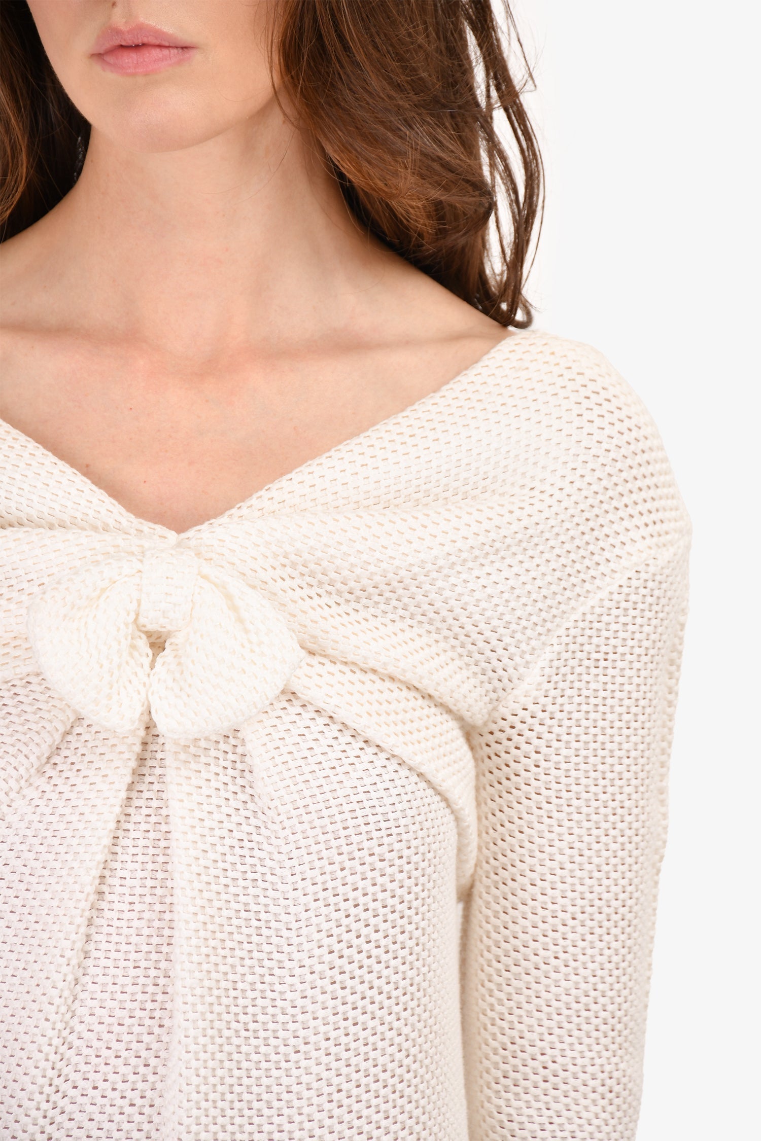 Chanel™ White Bow Detail Dress Size 36