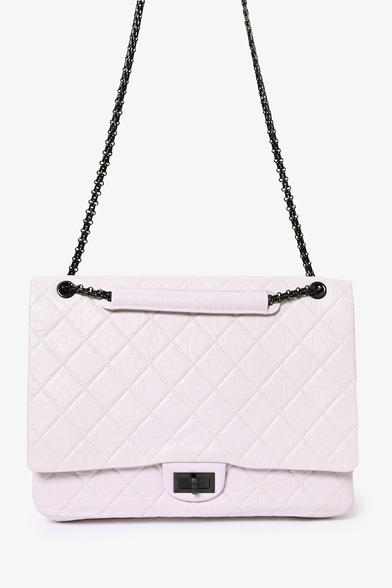 Chanel™ 2008/9 Grey Leather Quilted 2.55 Reissue XL Bag