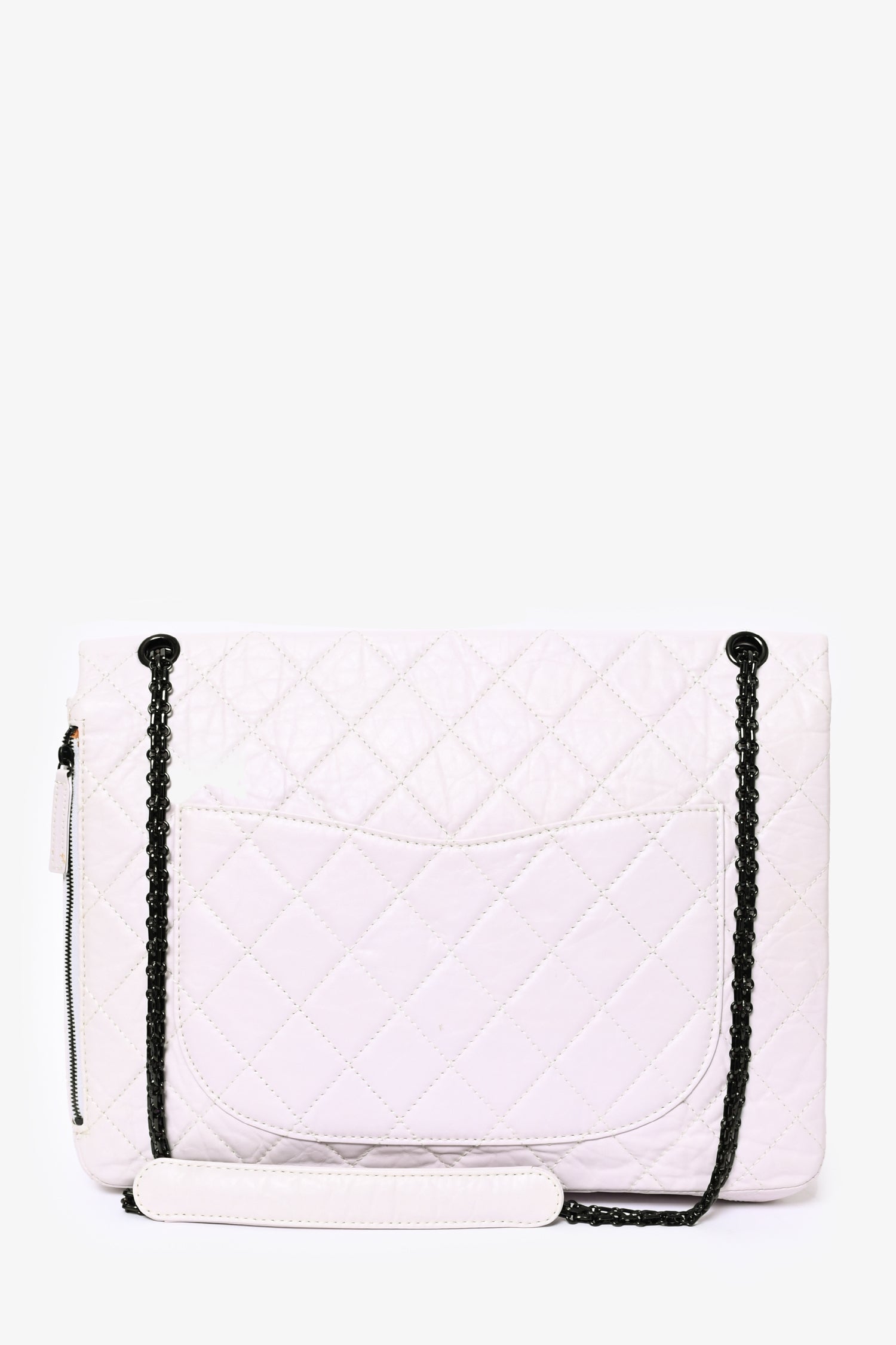 Chanel™ 2008/9 Grey Leather Quilted 2.55 Reissue XL Bag