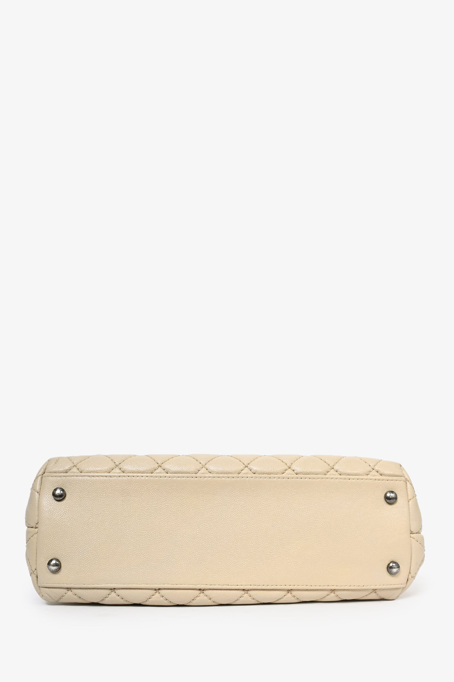 Chanel™ 2016 Cream Leather Small Coco Top Handle