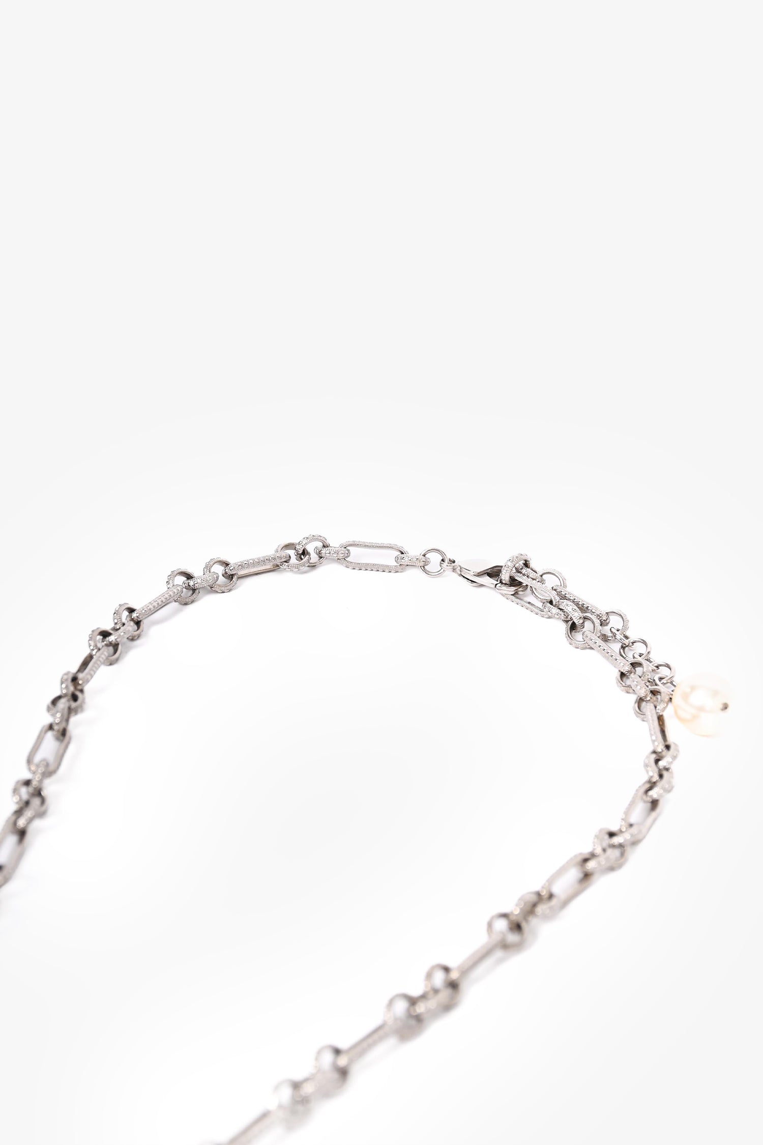 Chanel™ 2013 Silver-Tone Blue Faux Pearl Pendant Necklace