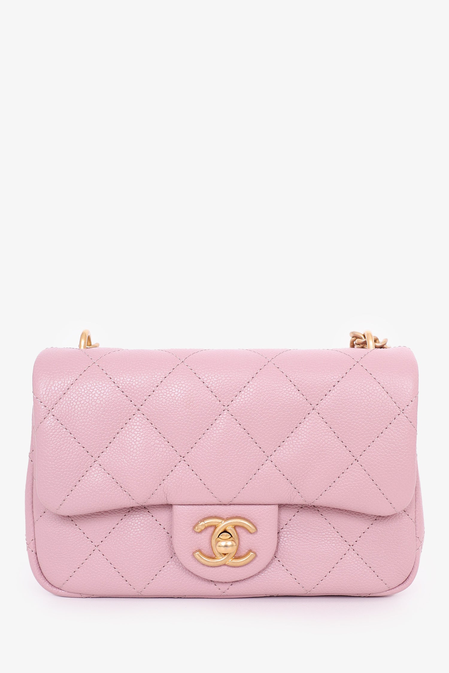 ™ Chanel 2023 Pink Caviar Mini Sweetheart Crush Flap Bag