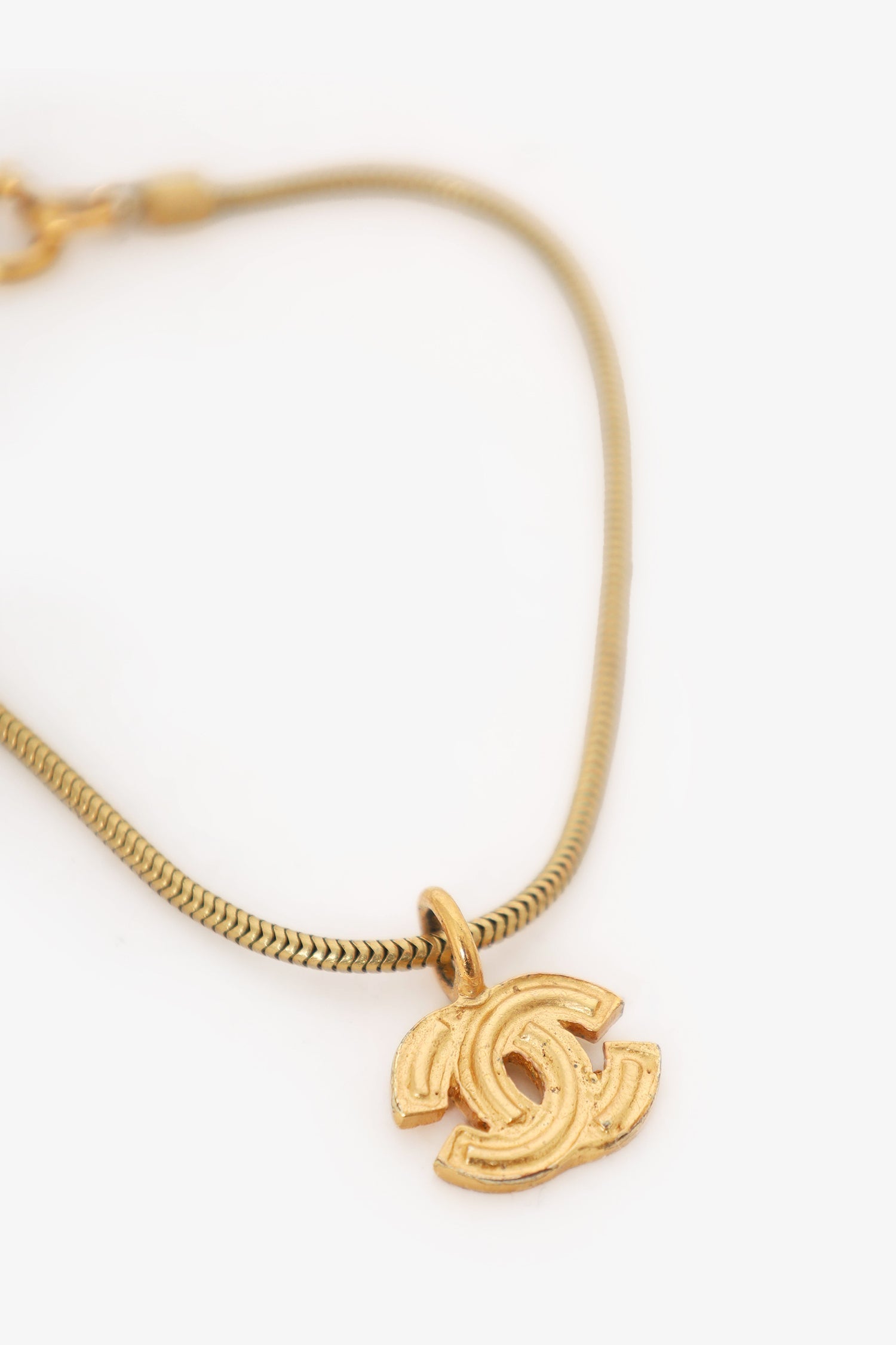 Chanel™ Gold Tone CC Logo Bracelet