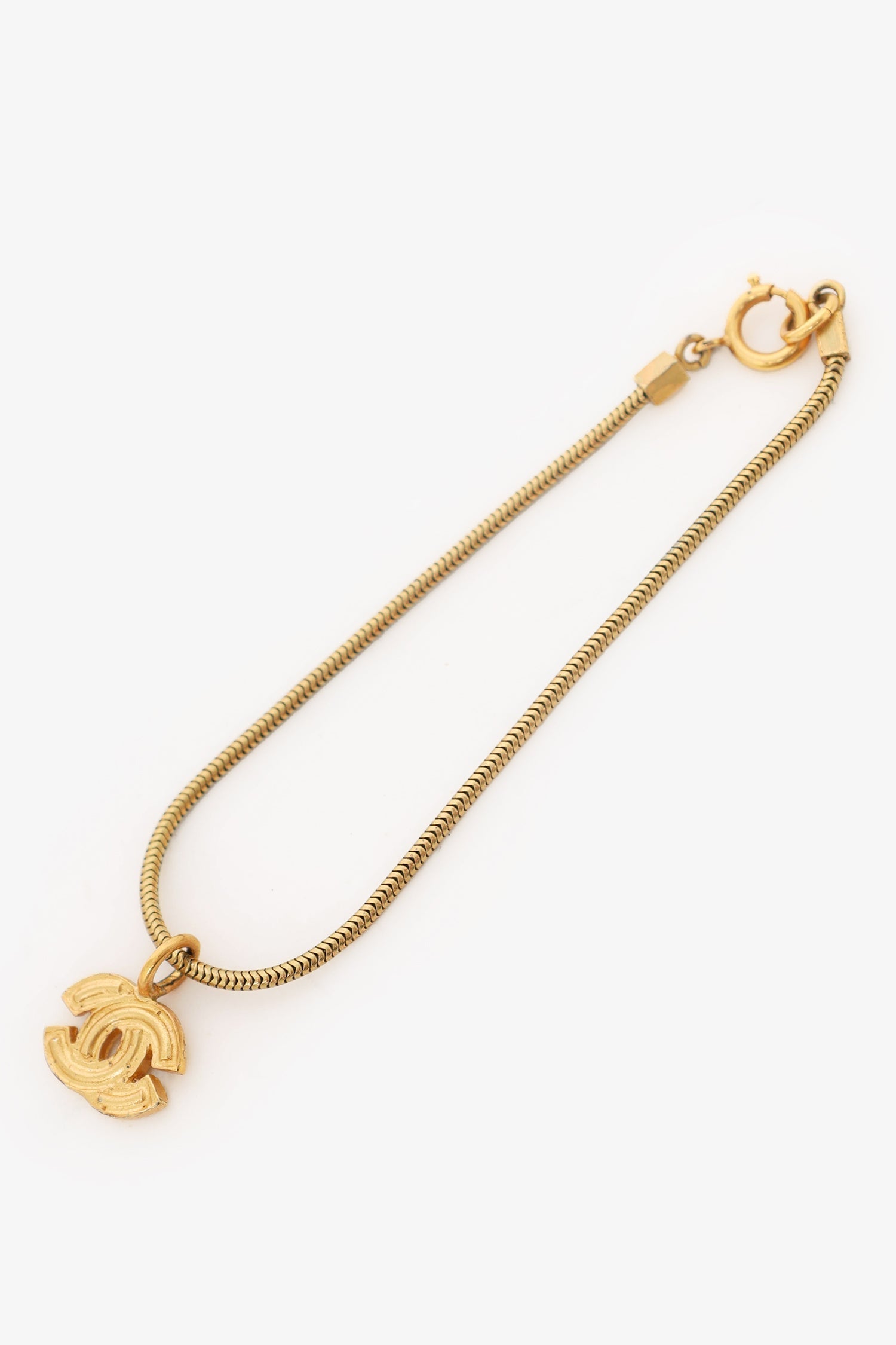 Chanel™ Gold Tone CC Logo Bracelet