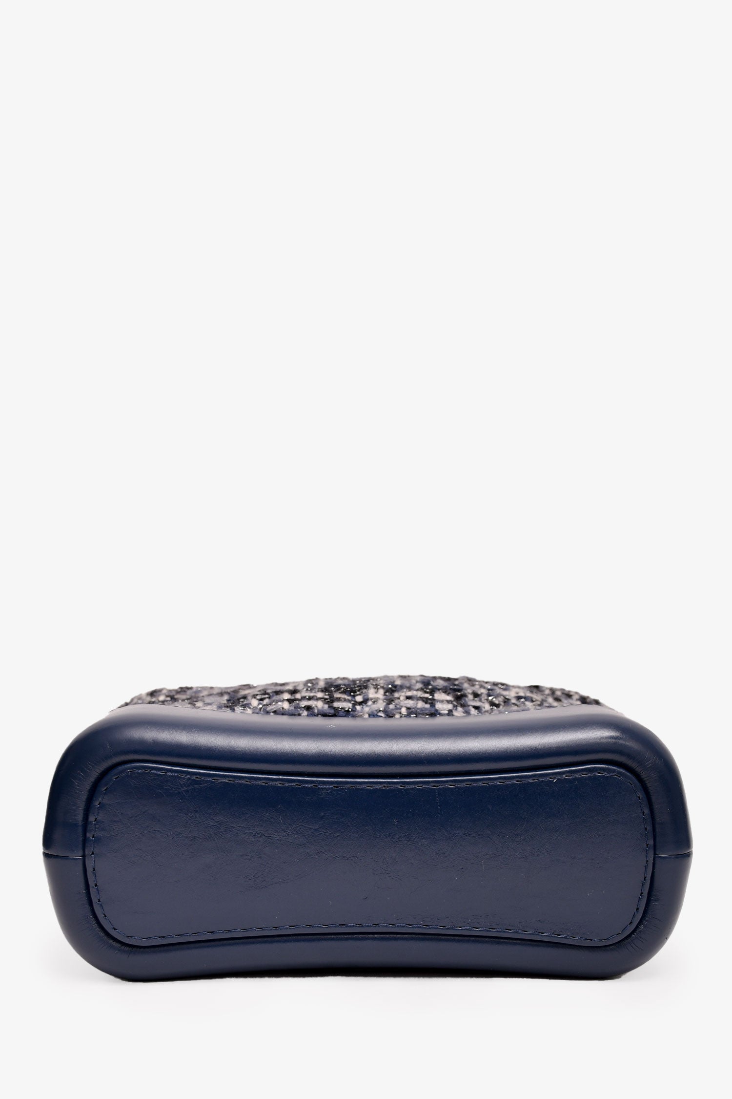 Chanel™ 2018 Blue Tweed/Leather Small Gabrielle Chain Bag