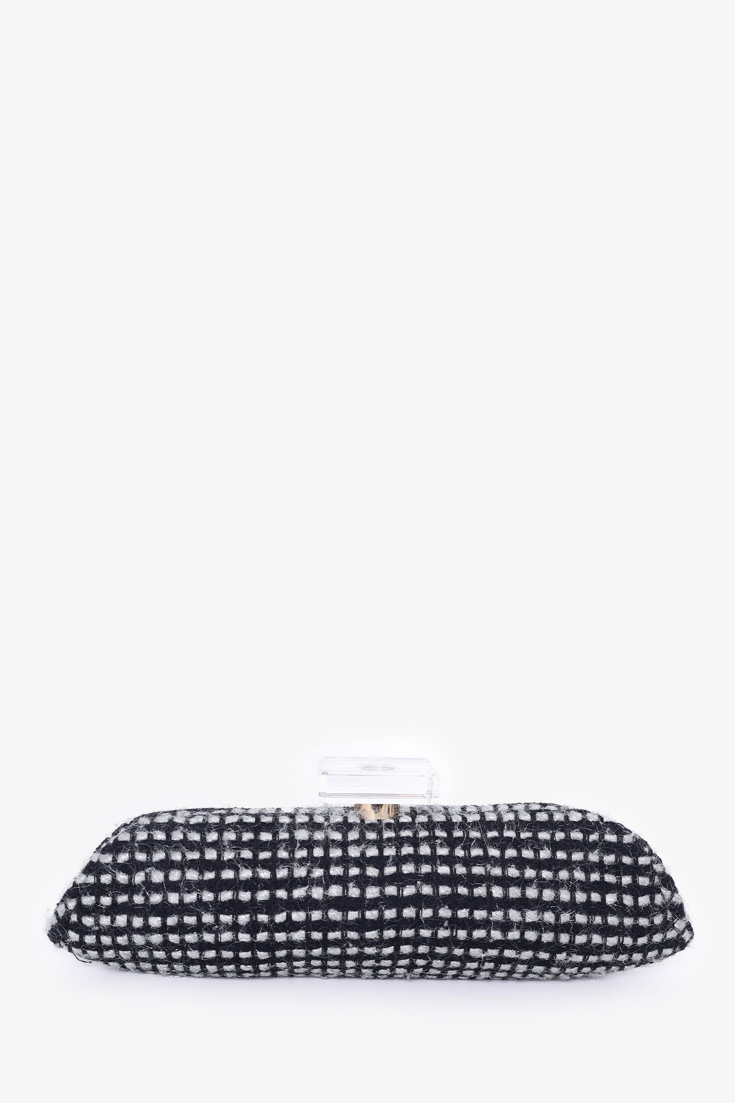 Chanel™ 2002/03 Black/Silver Tweed Clutch