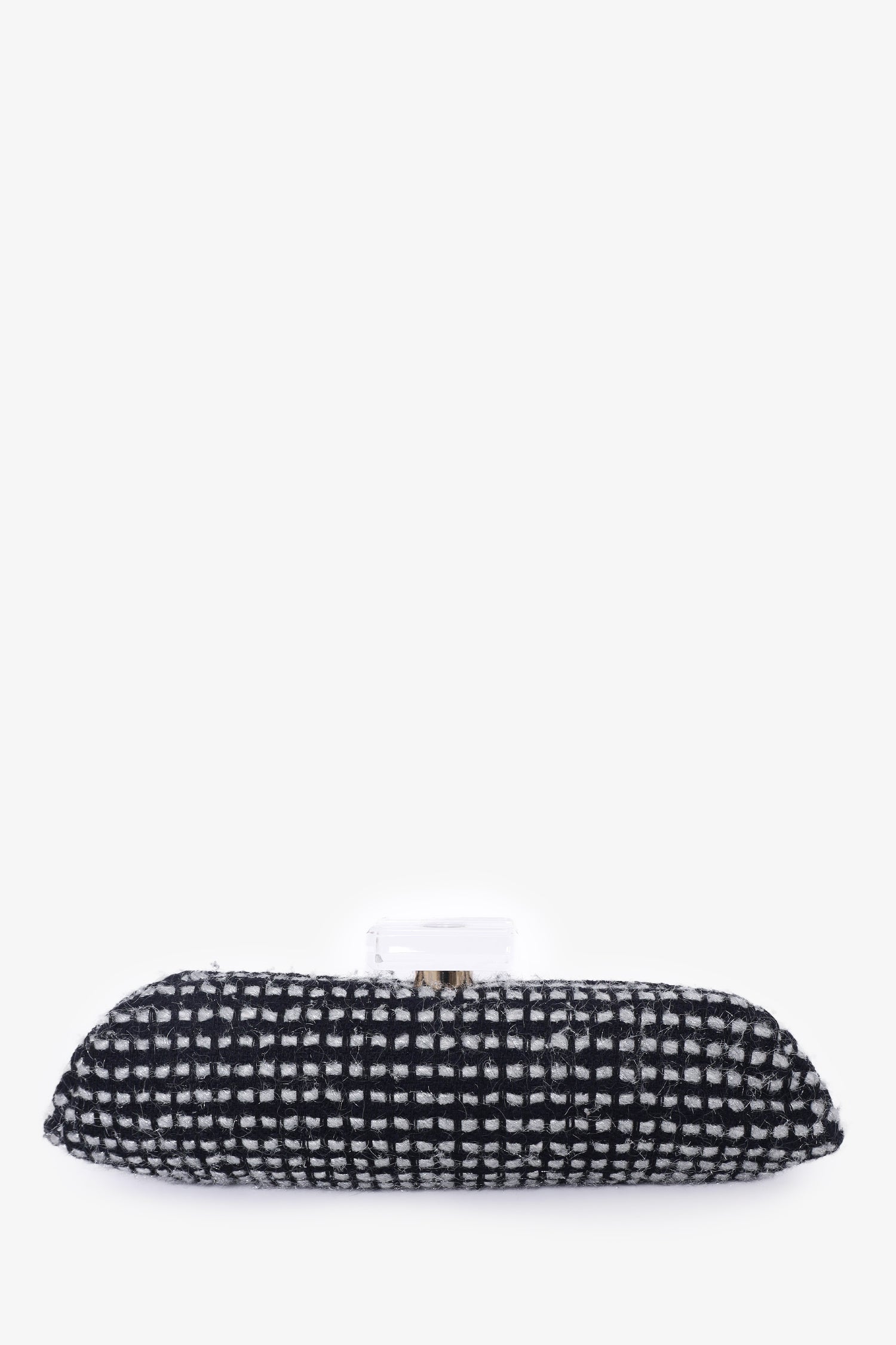 Chanel™ 2002/03 Black/Silver Tweed Clutch