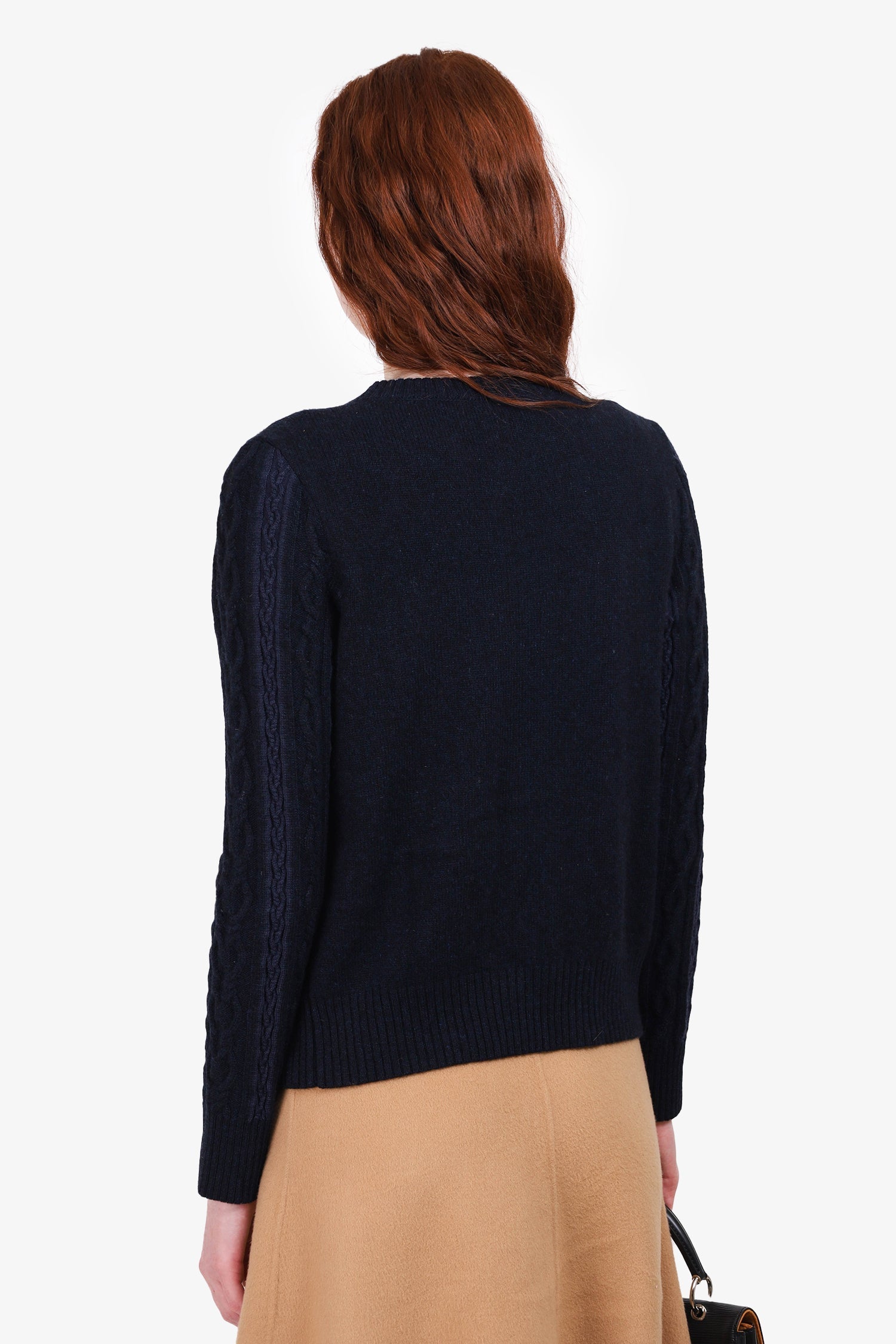 Chanel™ Navy/Black Cashmere Sweater Size 36