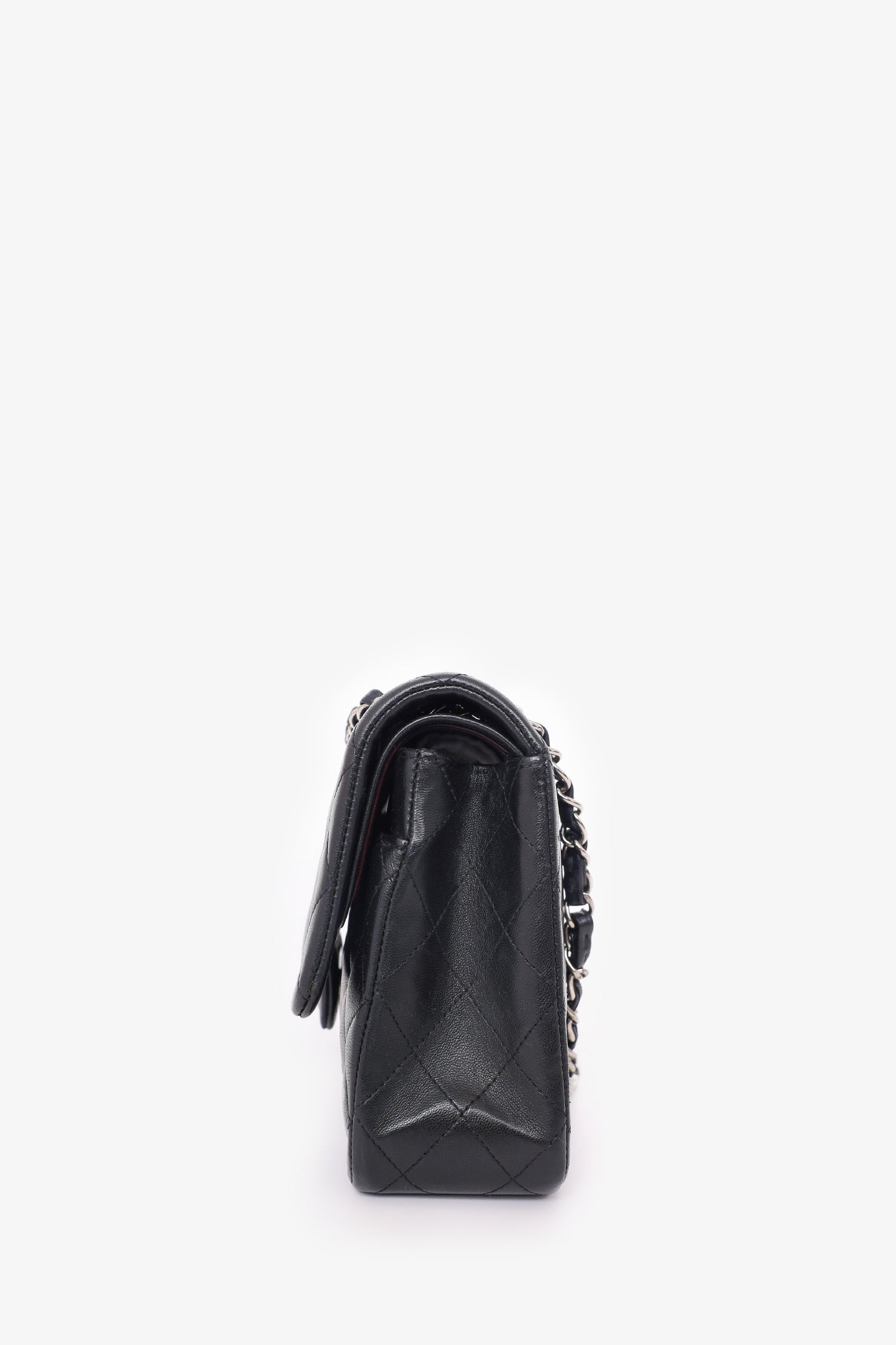 Chanel™ 2009-10 Black Lambskin Quilted Medium Double Flap
