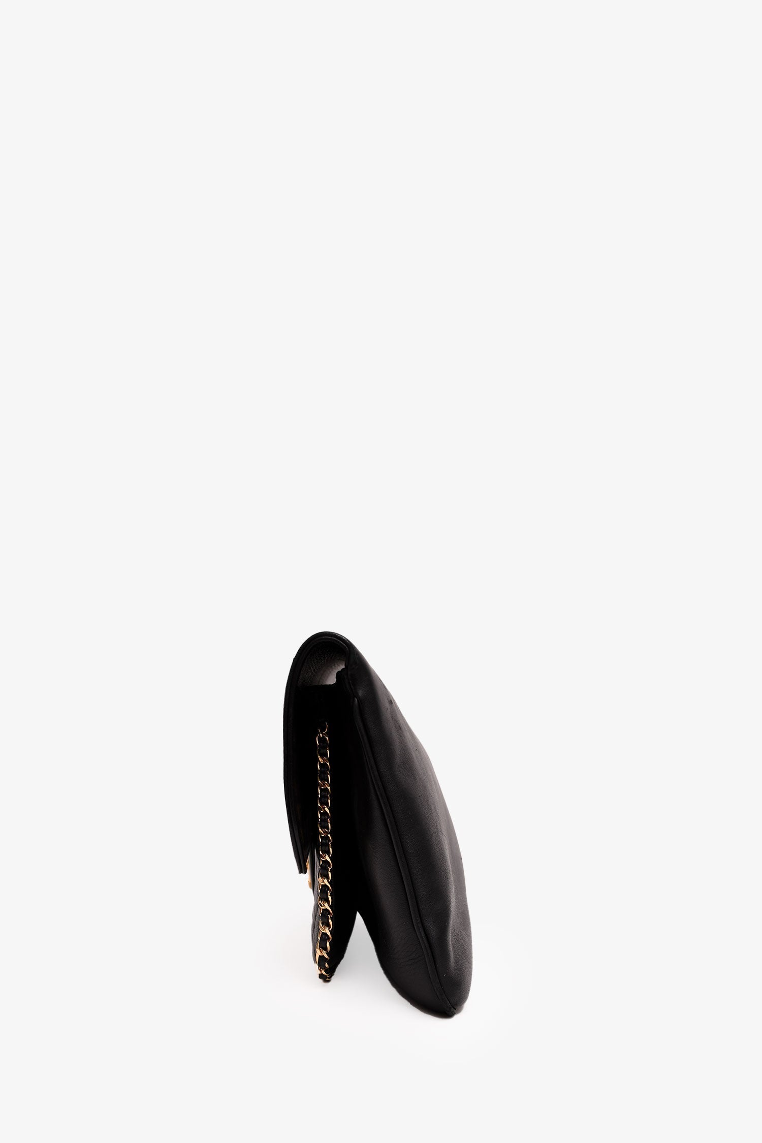 Chanel™ 2017/18 Black Lambskin 'Unchained' CC Clutch
