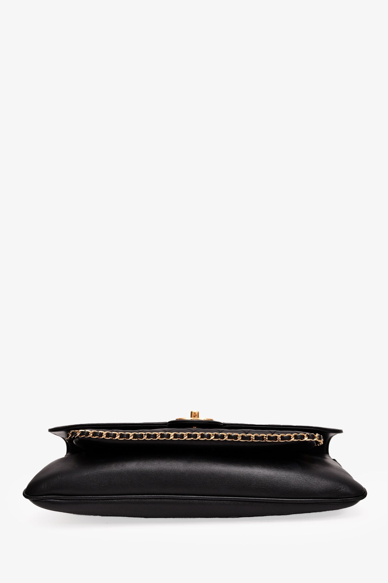 Chanel™ 2017/18 Black Lambskin 'Unchained' CC Clutch