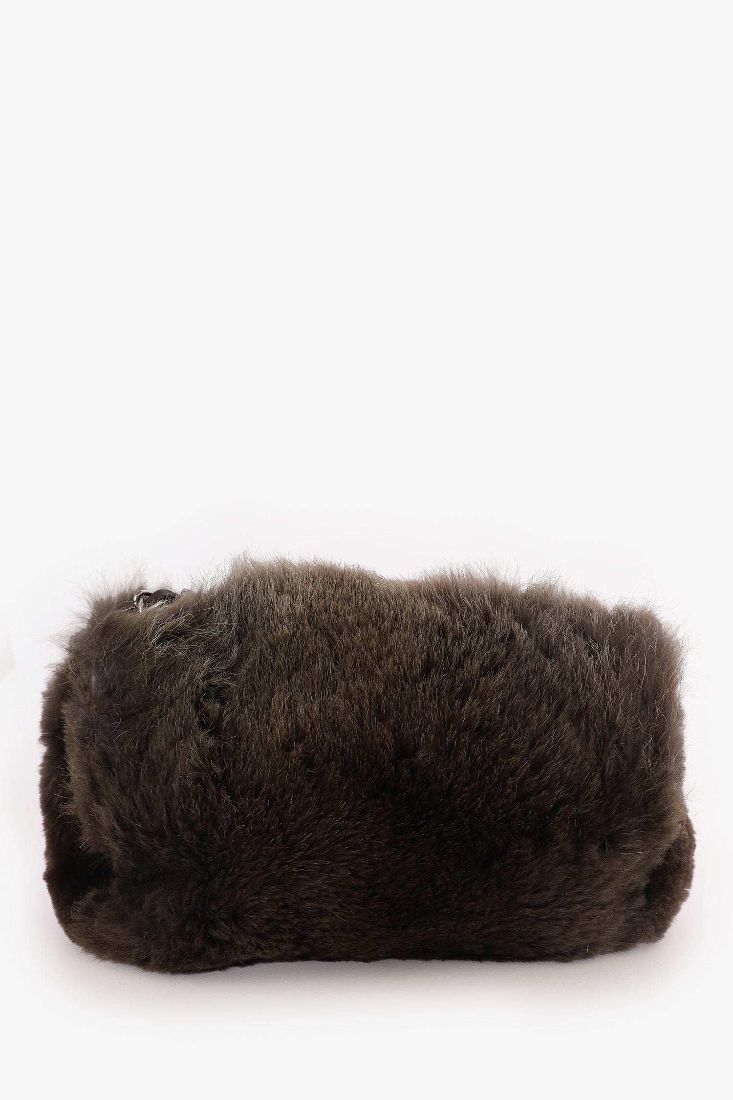 Chanel™ 2013-14 Brown Fur CC Flap Bag