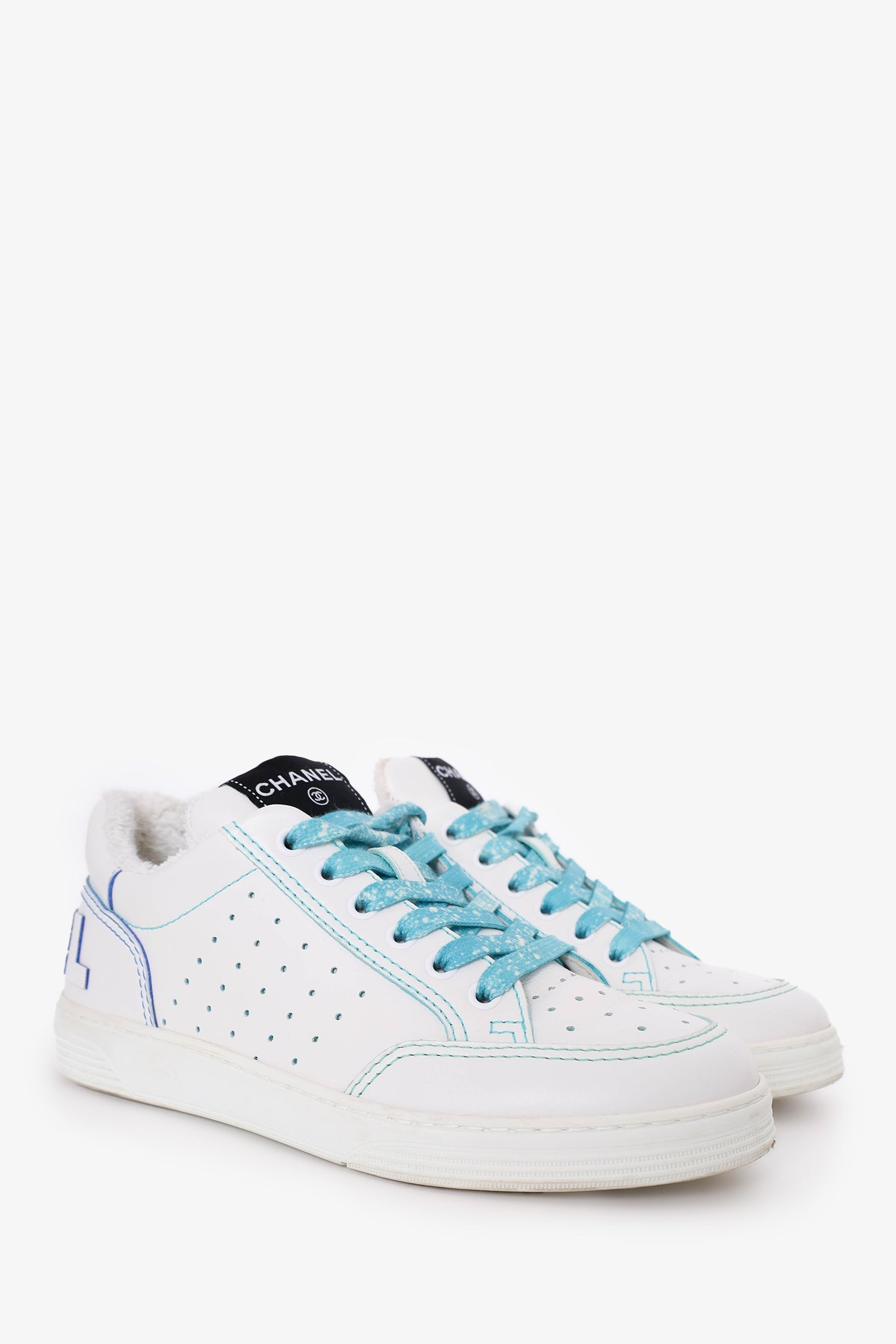 Chanel™ Blue/White Leather Runner Tennis