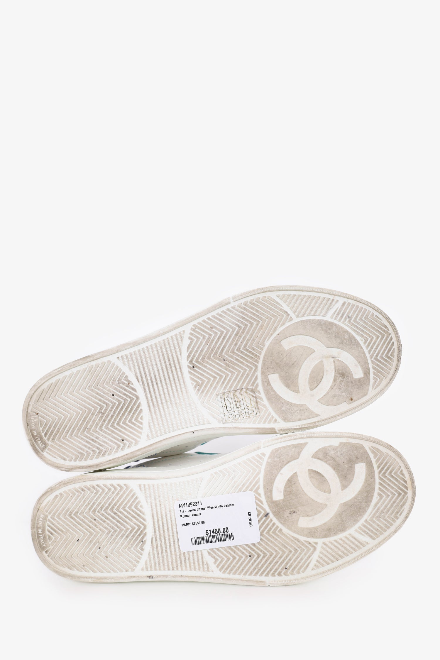 Chanel™ Blue/White Leather Runner Tennis