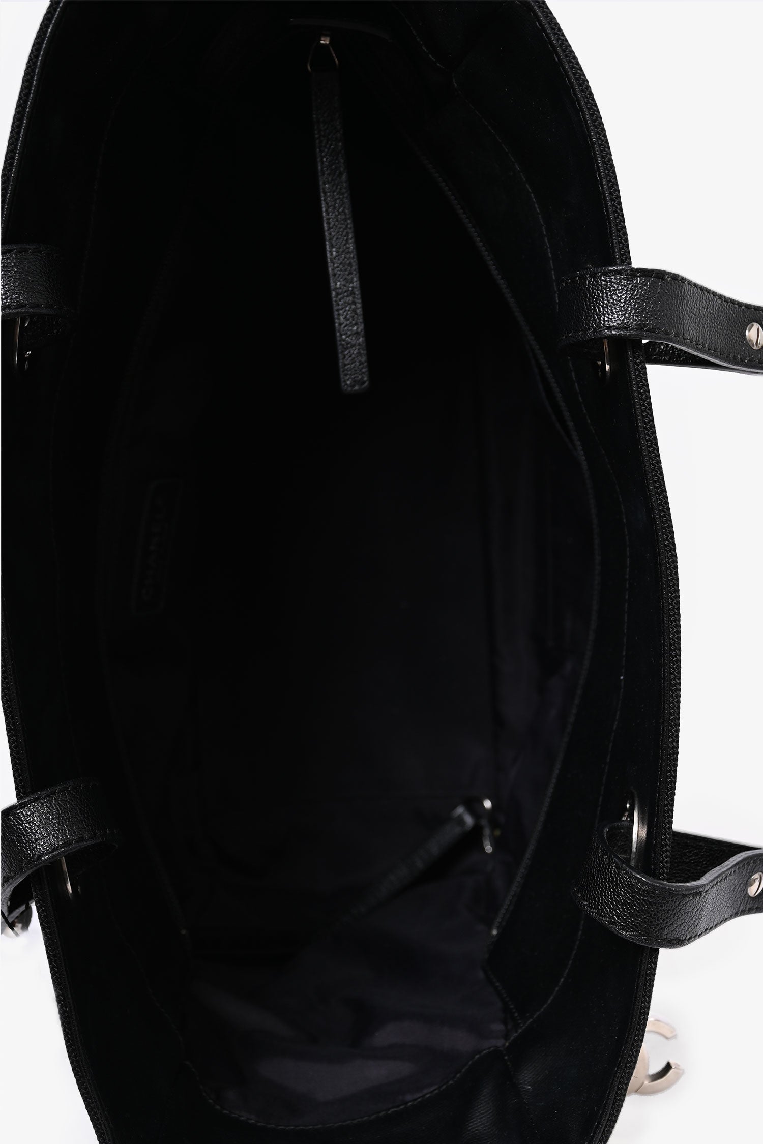 Chanel™ 2012 Black Leather/Canvas 'Paris Biarritz' Tote Bag