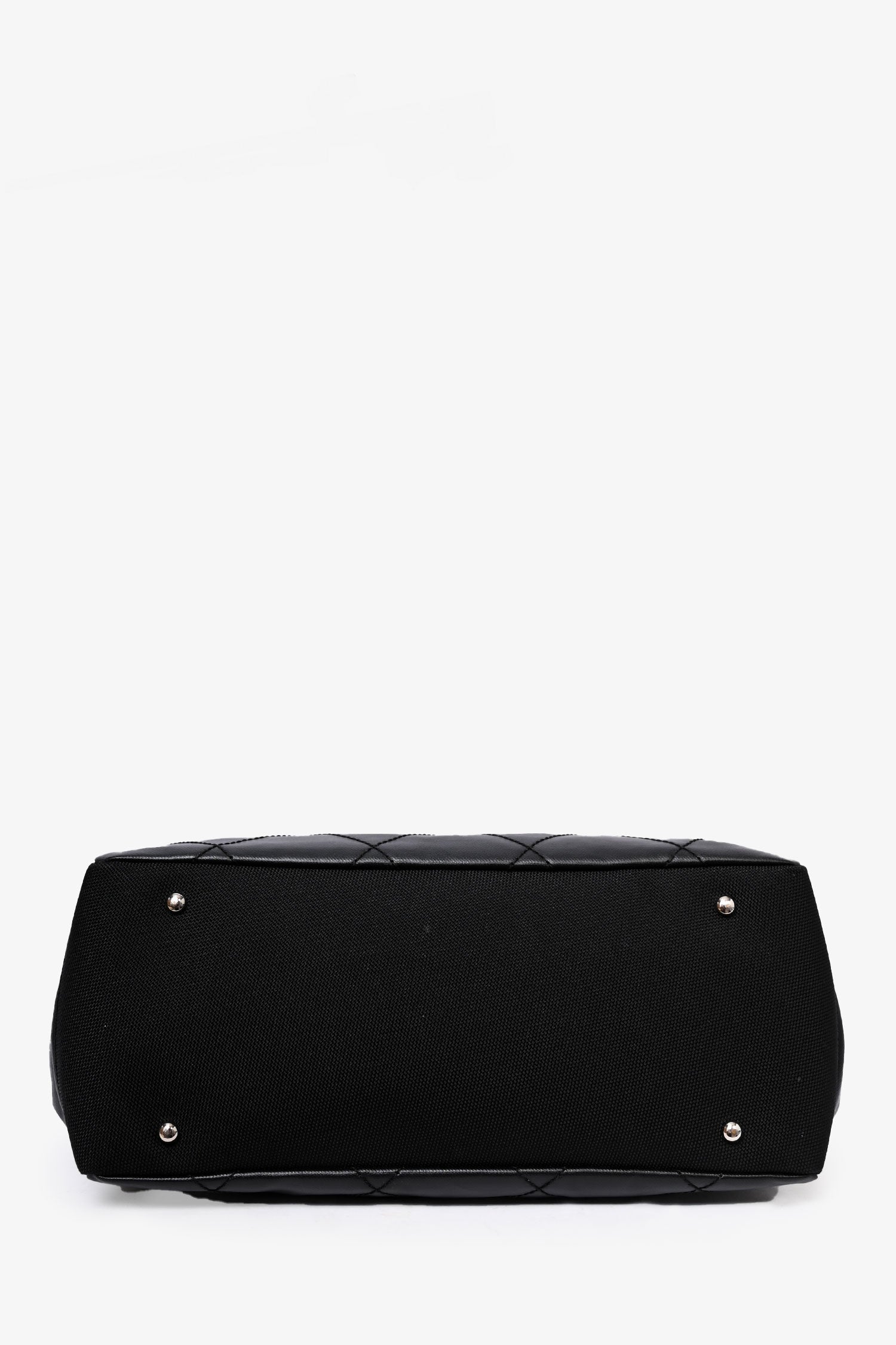 Chanel™ 2012 Black Leather/Canvas 'Paris Biarritz' Tote Bag