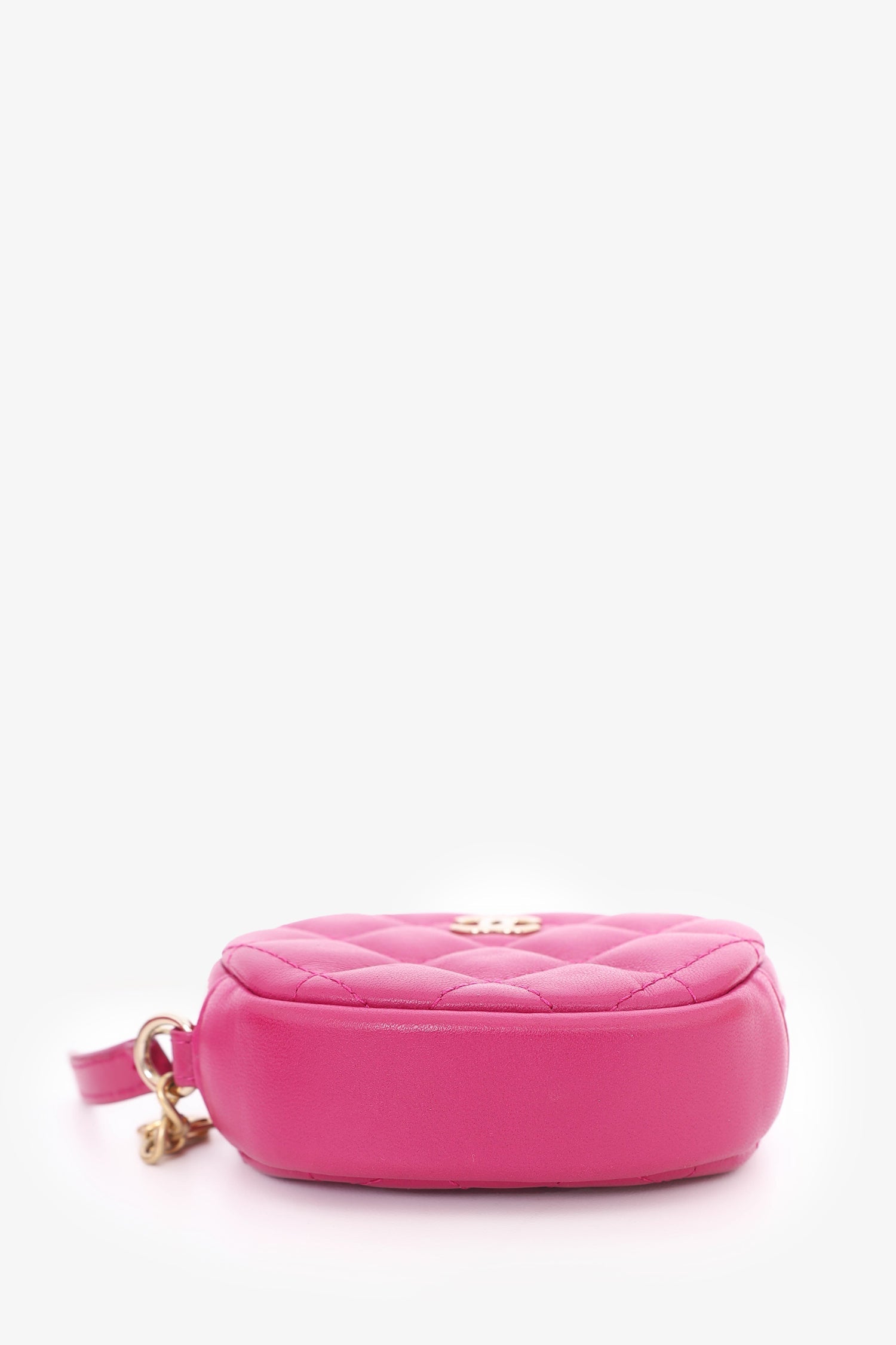 Chanel™ 2019-20 Fuchsia Tweed 19 Round Clutch with Coin Purse