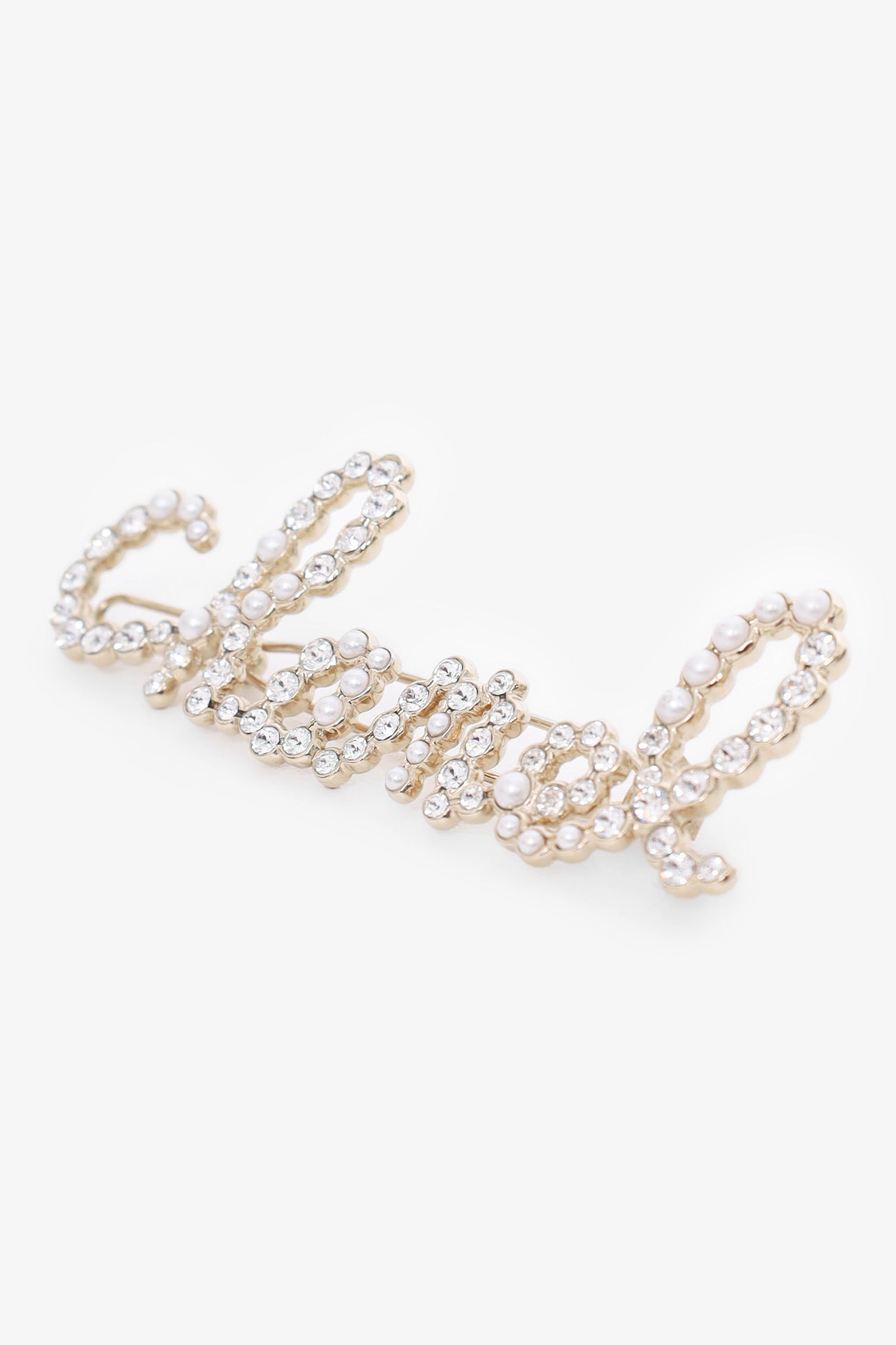 Chanel™ Pearl & Crystal Hairclip