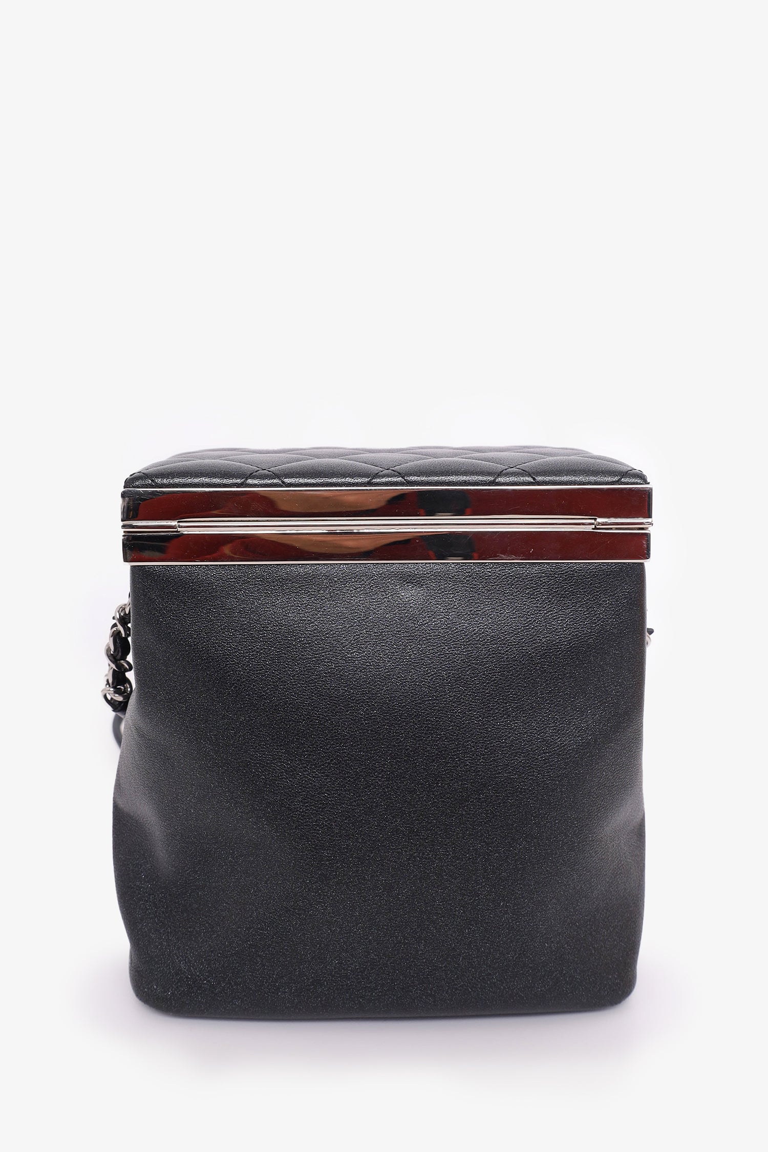 Chanel™ 2016-17 Black Lambskin Quilted CC Vanity With Strap