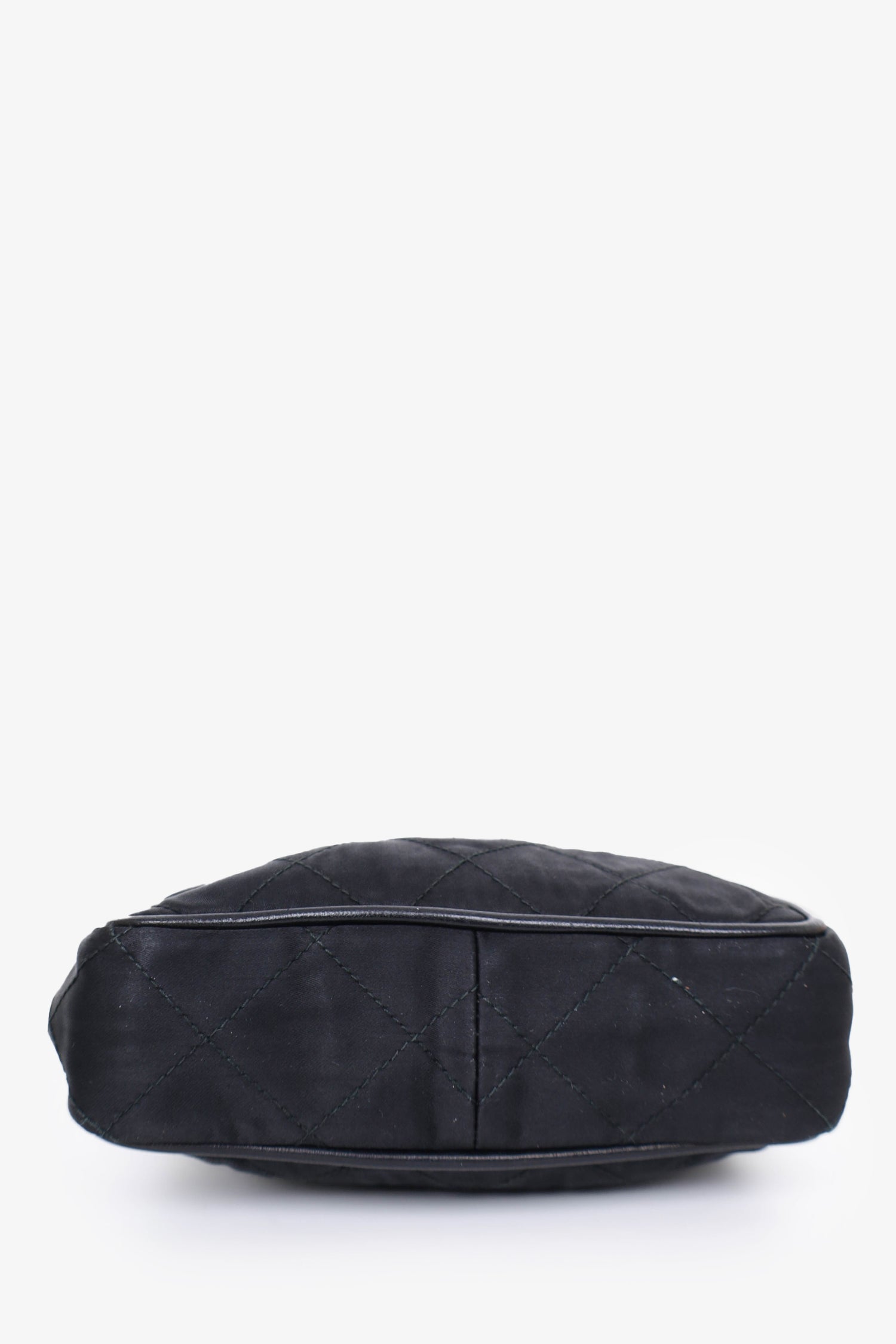 Chanel™ 1989-1991 Black Satin Framed Mini Evening Bag