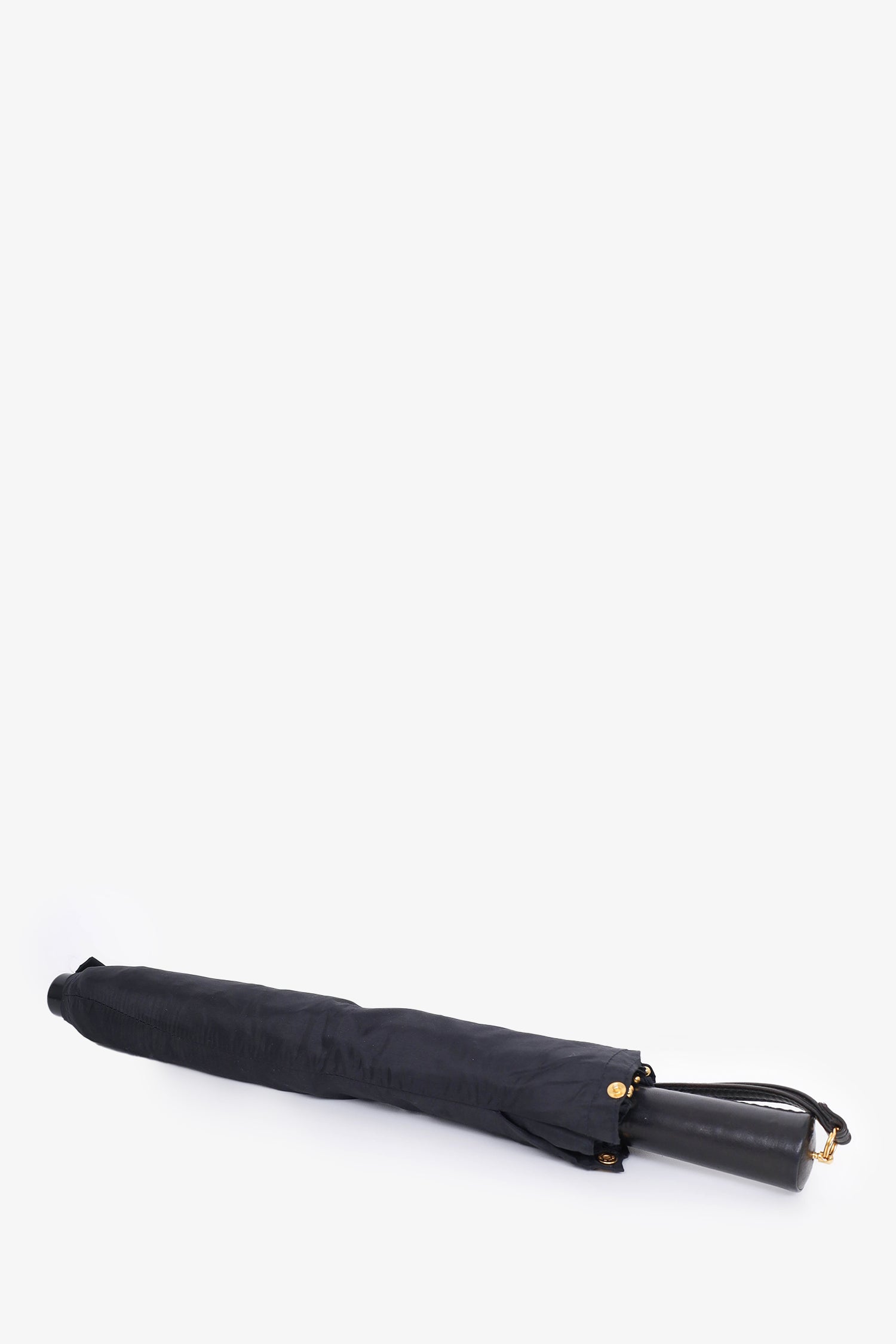 Chanel™ Black Patent Umbrella and Holder