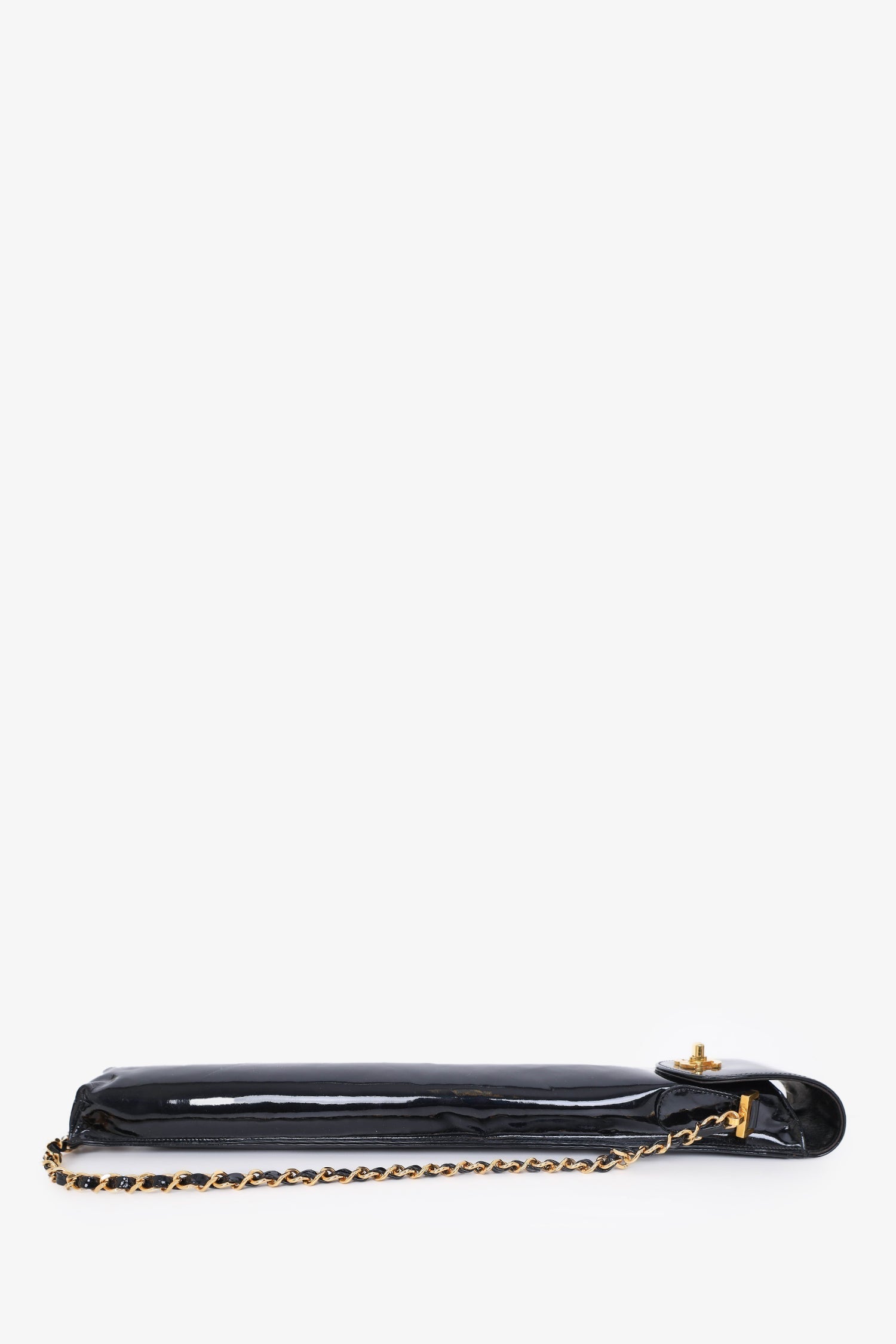 Chanel™ Black Patent Umbrella and Holder