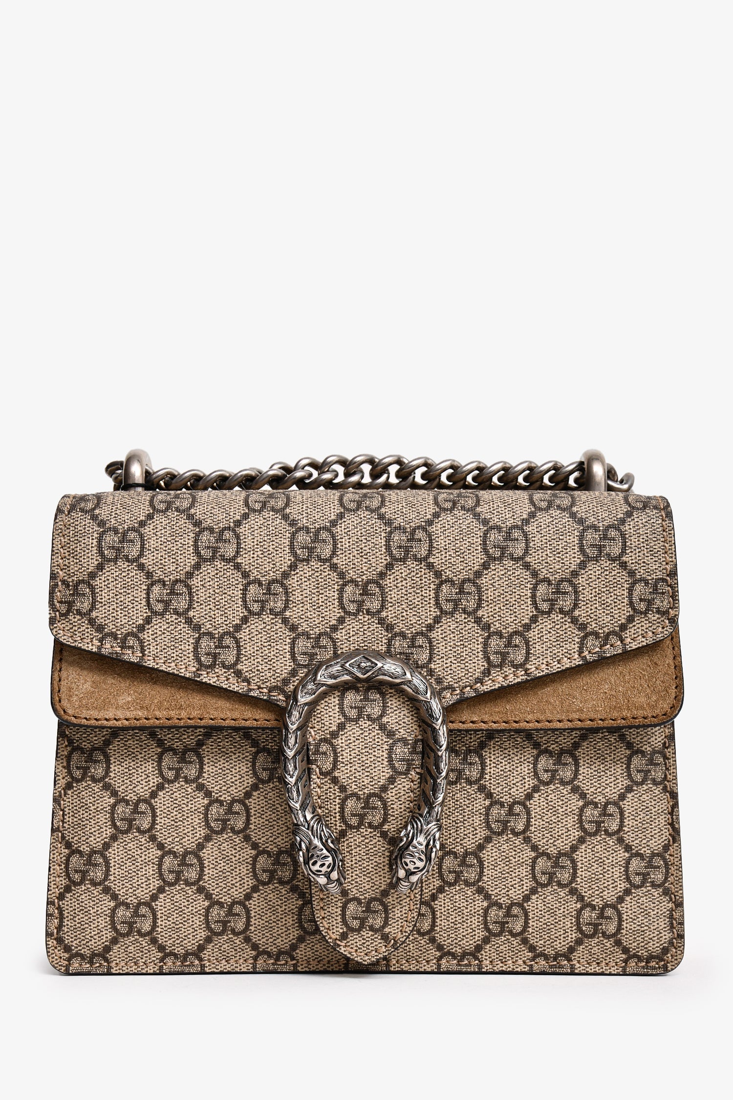 Gucci GG Supreme Monogram Mini Dionysus Chain Shoulder Bag
