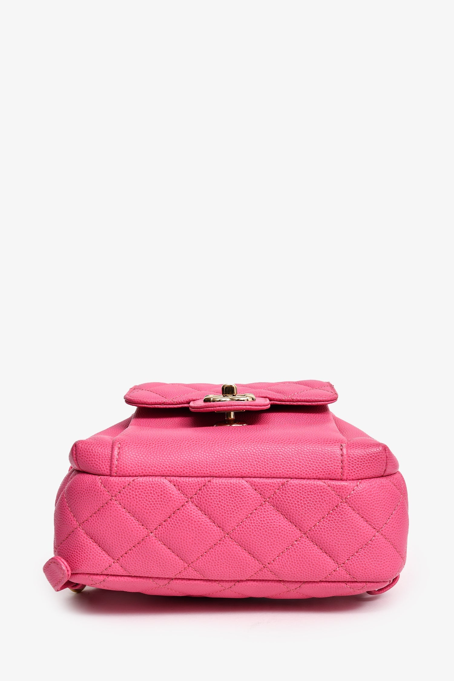 Chanel™ 2019 Hot Pink Caviar Leather Mini Chain Backpack