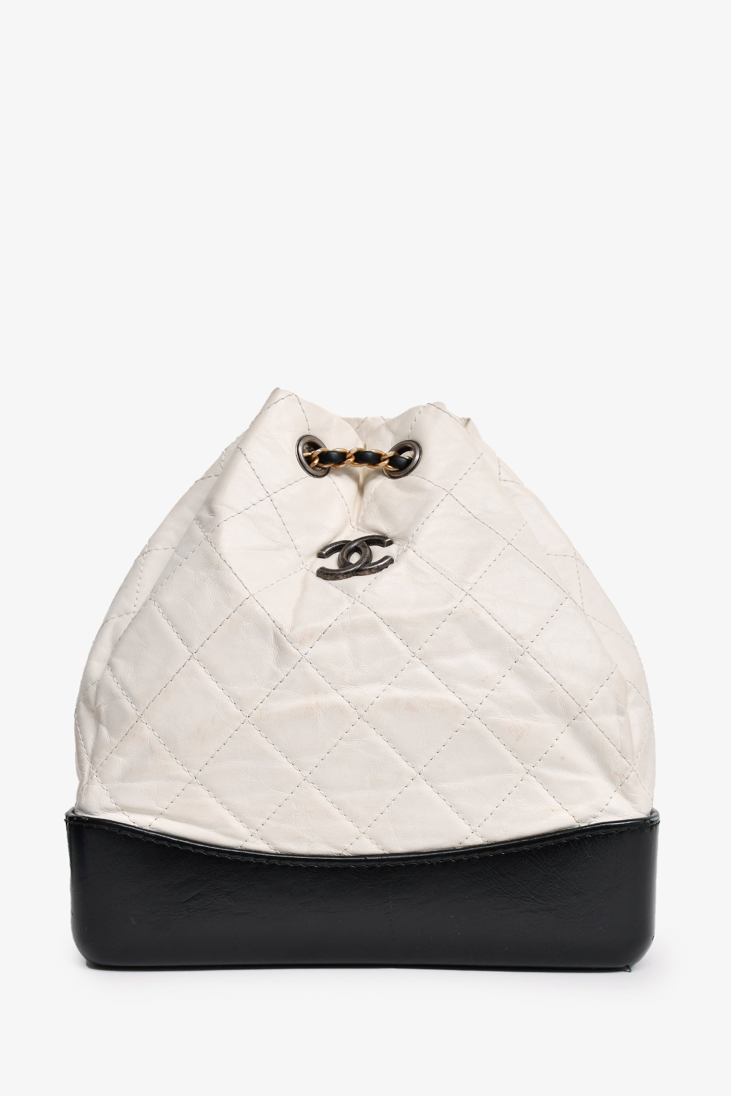Chanel™ 2018 White/Black Gabrielle Backpack