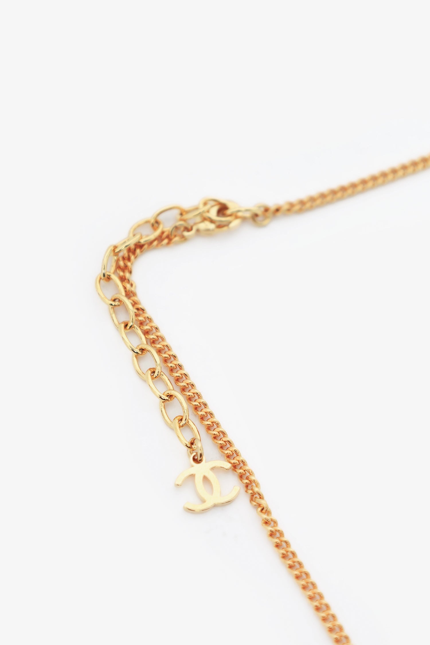 Chanel™ Gold Tone Africa Map Pendant Necklace