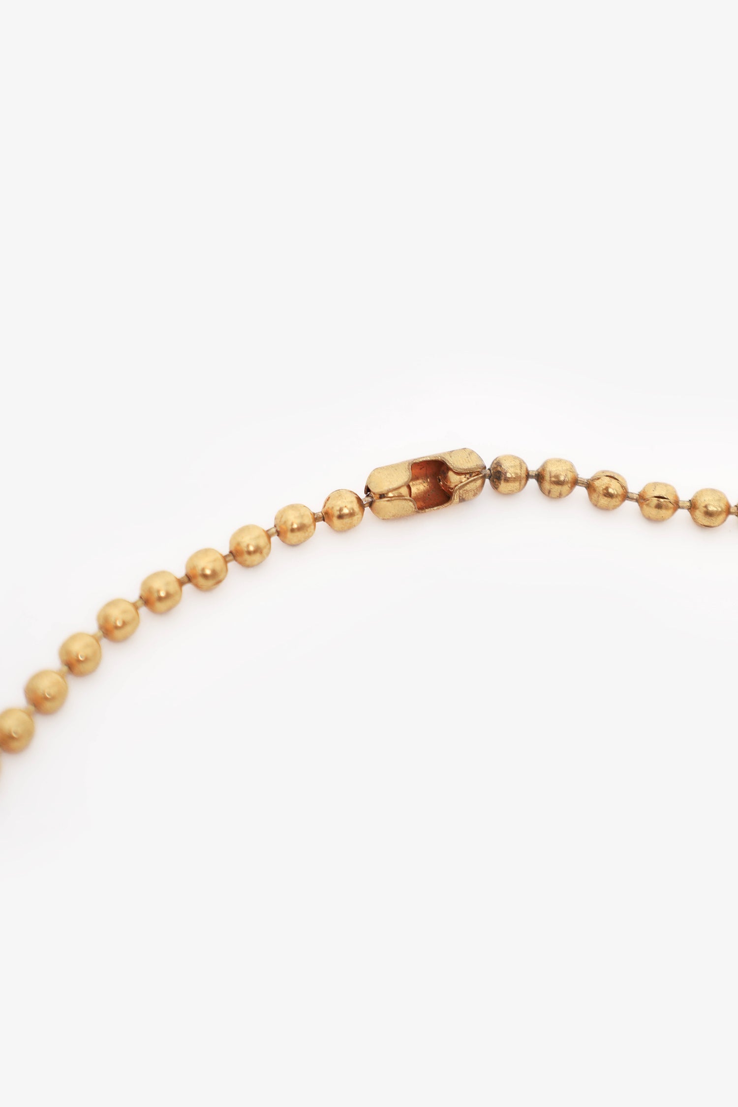 Chanel™ 93A Gold Tone Dog Tag Pendant Necklace