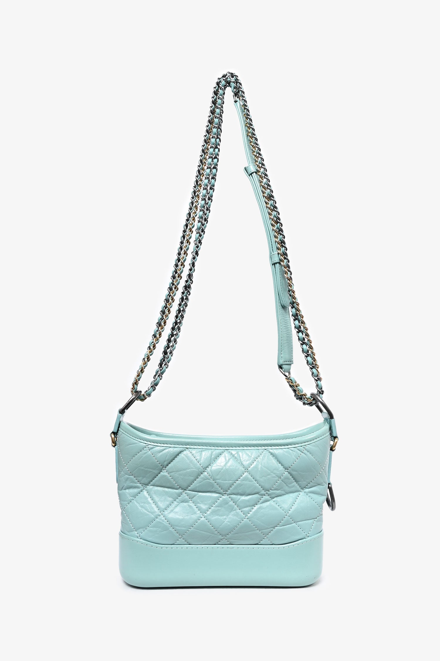 Chanel™ 2019 Seafoam Green Quilted Small Gabrielle Shoulder Bag (As Is)