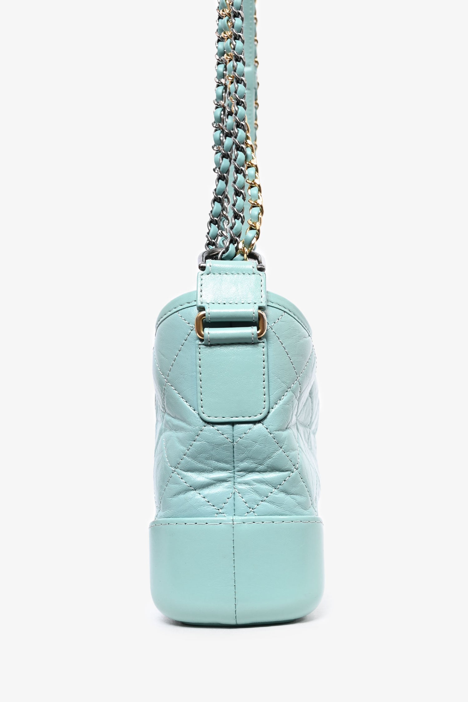 Chanel™ 2019 Seafoam Green Quilted Small Gabrielle Shoulder Bag (As Is)