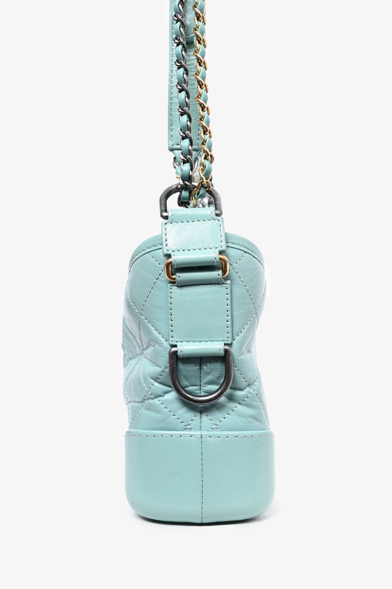 Chanel™ 2019 Seafoam Green Quilted Small Gabrielle Shoulder Bag (As Is)