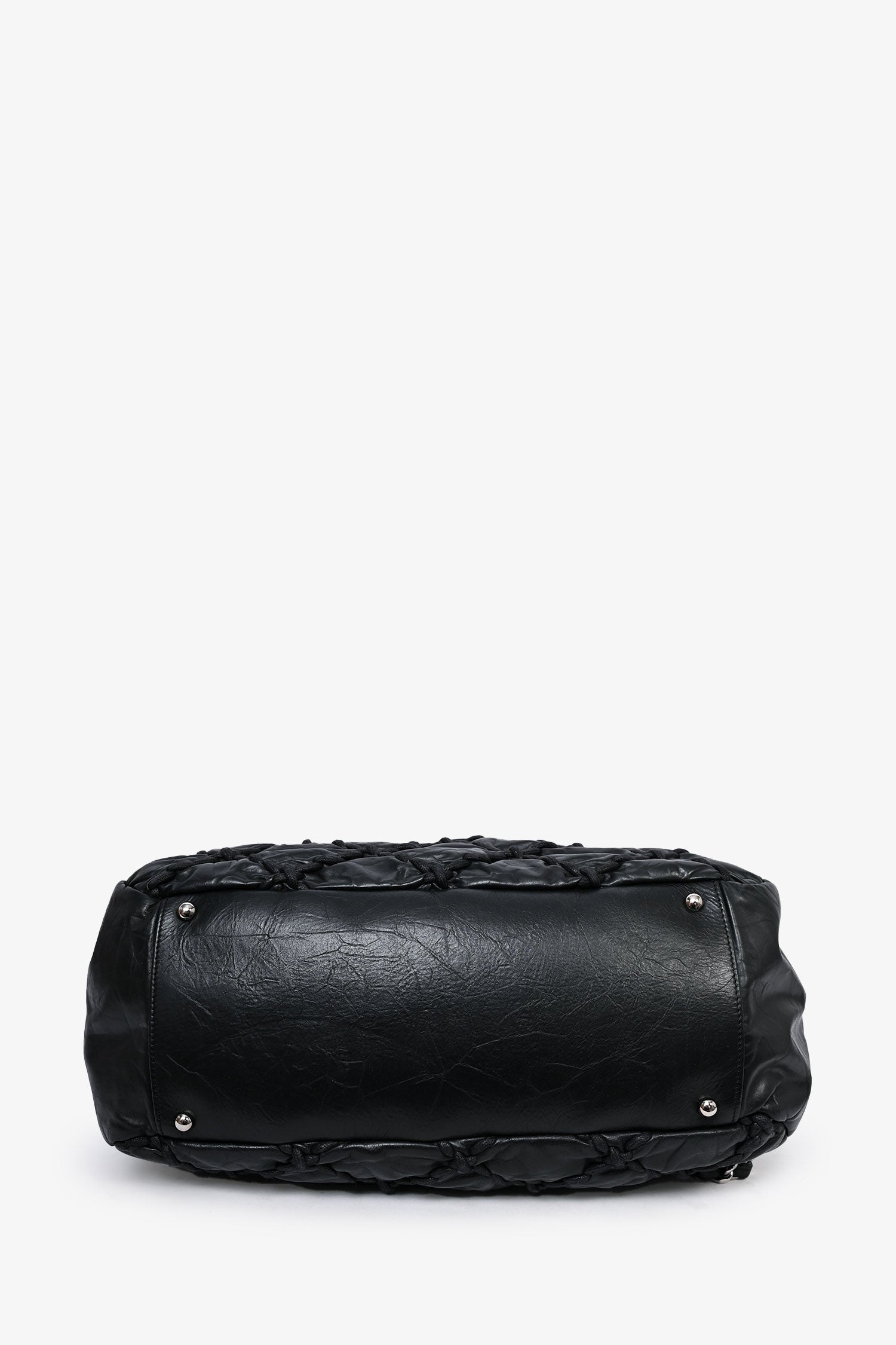 Chanel™ 2011-12 Black Leather Ultra Stitch Large Bowling Bag