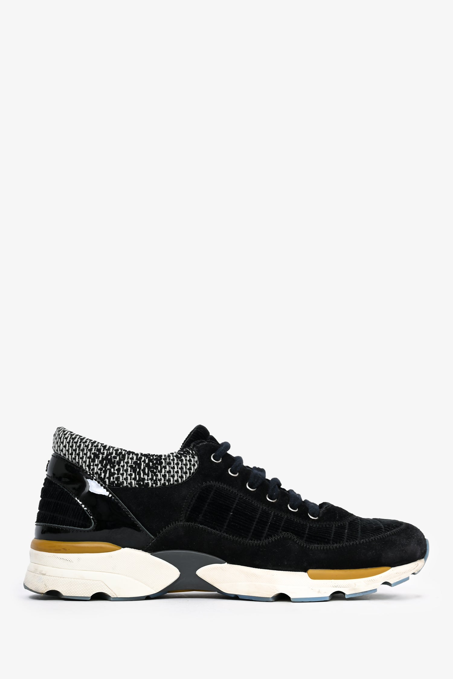 Chanel™ Black Suede Sneakers Size 37