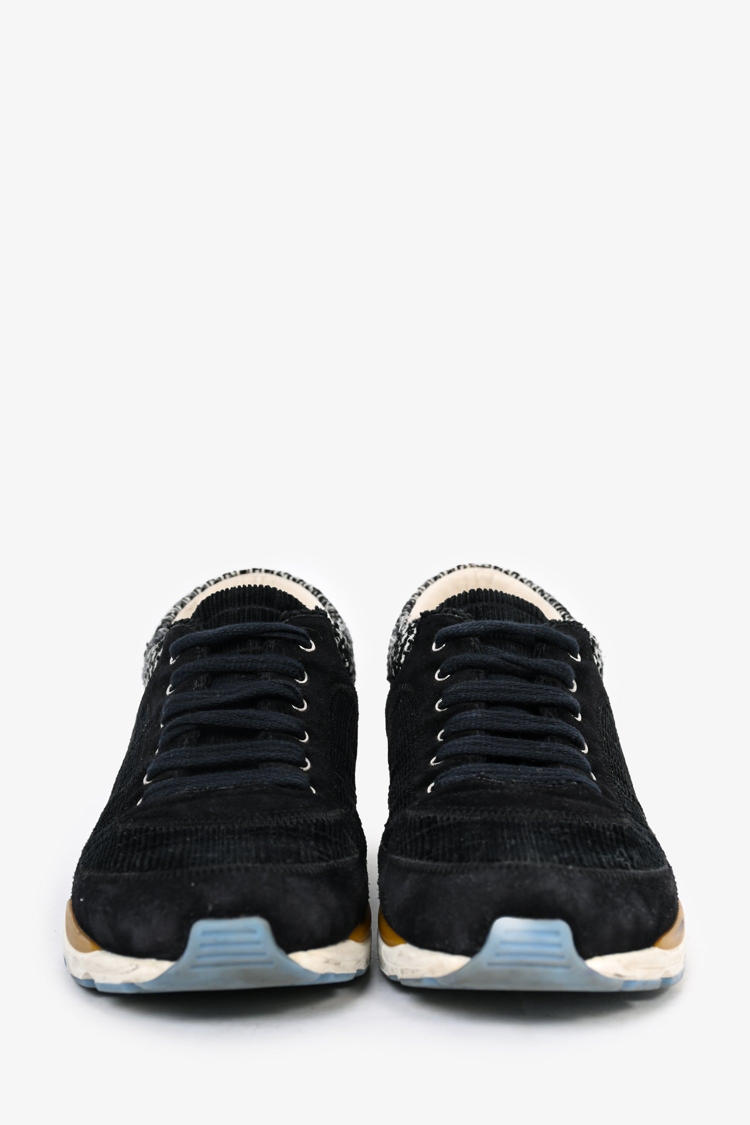 Chanel™ Black Suede Sneakers Size 37