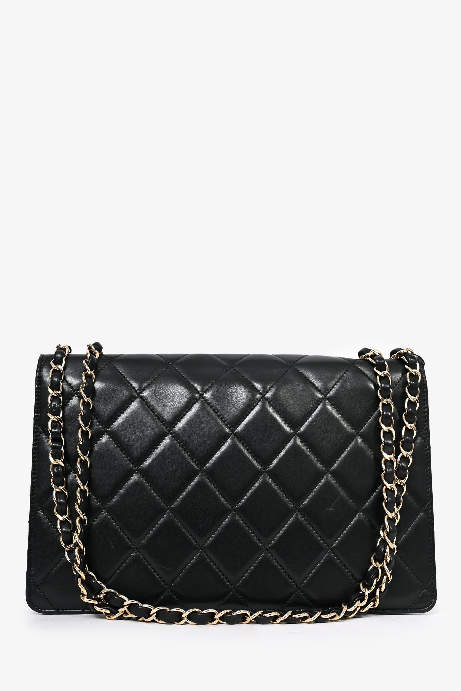 Chanel™ Black Lambskin 2013/14 CC Golden Class Large Flap Shoulder Bag