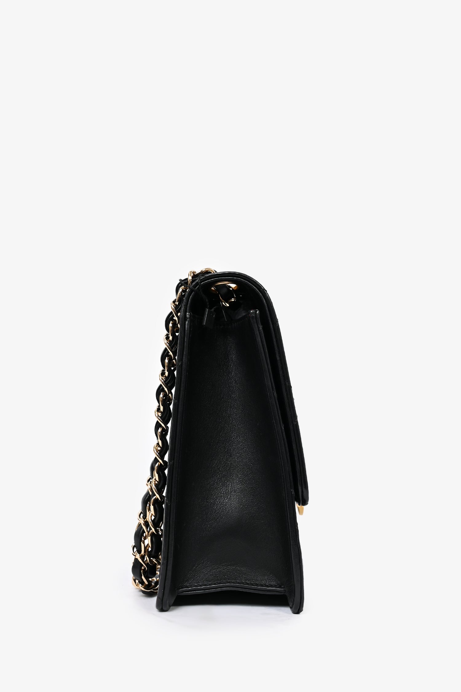 Chanel™ Black Lambskin 2013/14 CC Golden Class Large Flap Shoulder Bag