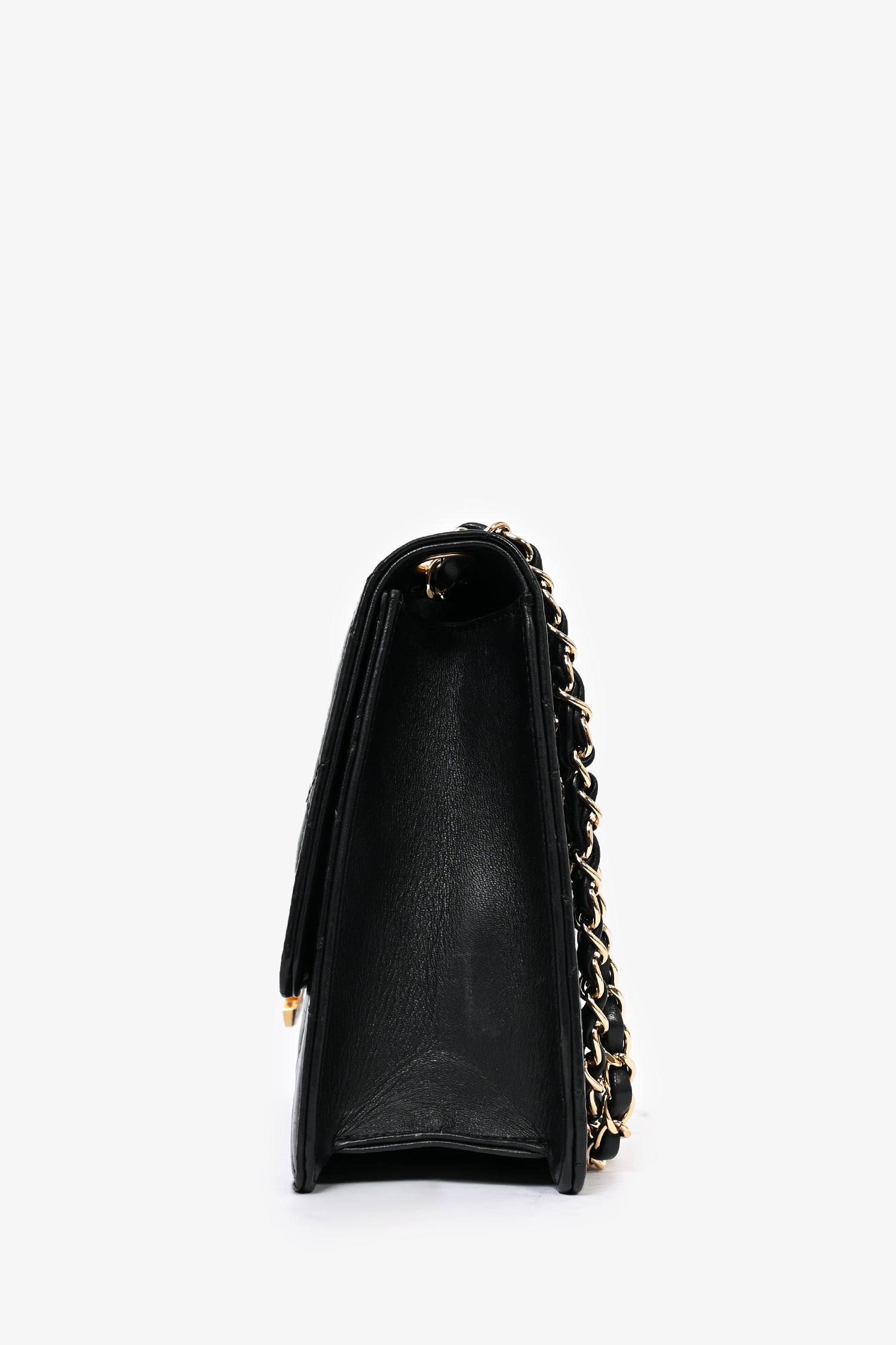 Chanel™ Black Lambskin 2013/14 CC Golden Class Large Flap Shoulder Bag