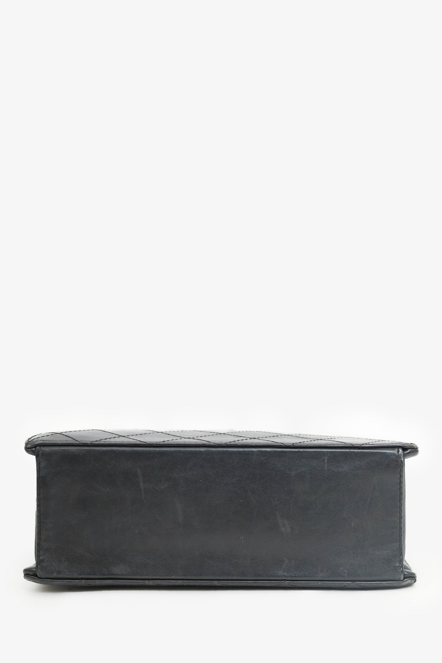 Chanel™ 1996-97 Black Leather Matelasse Coco Mark Tote