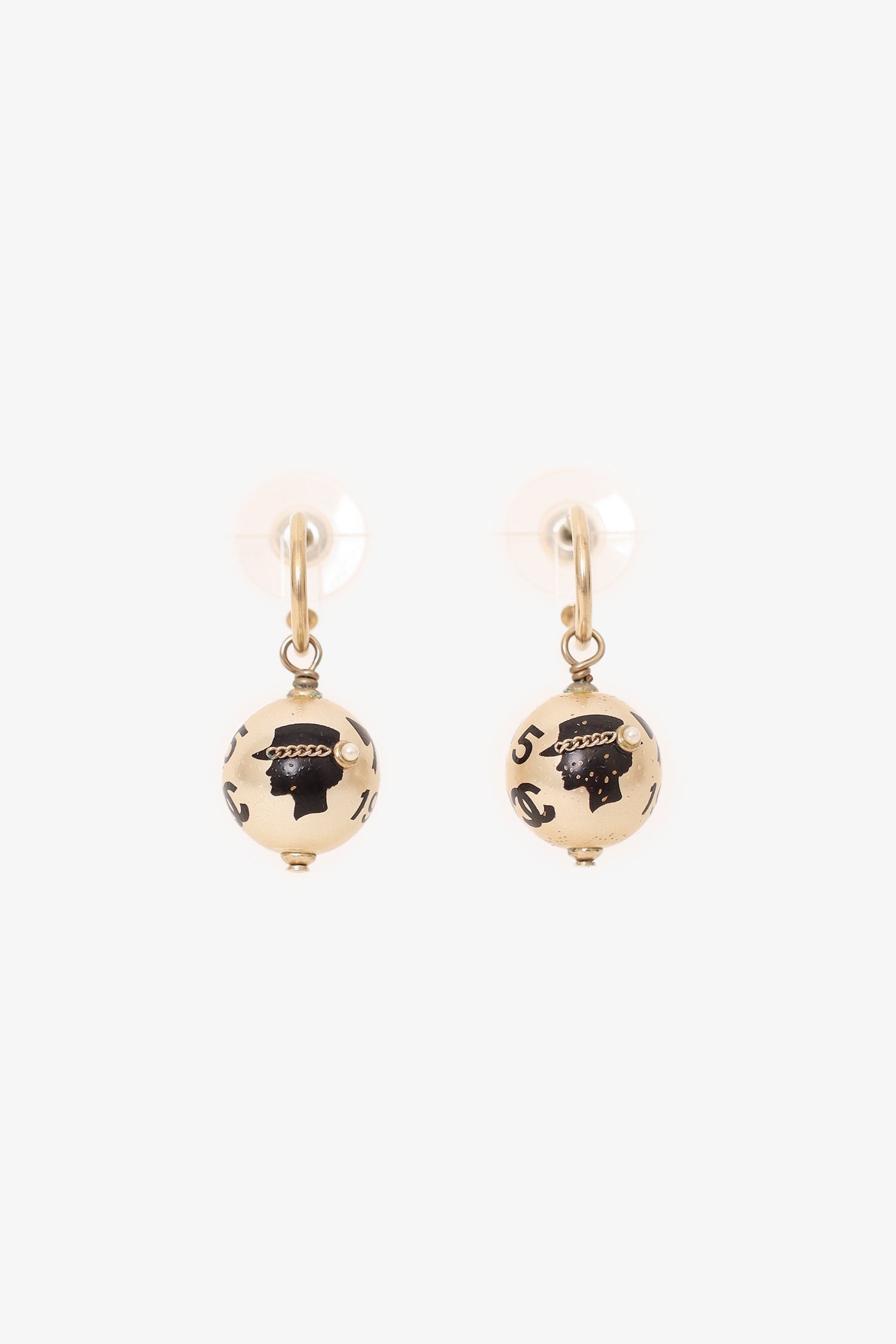 Chanel™ Pearl Ribbon Pearl 5 Earrings