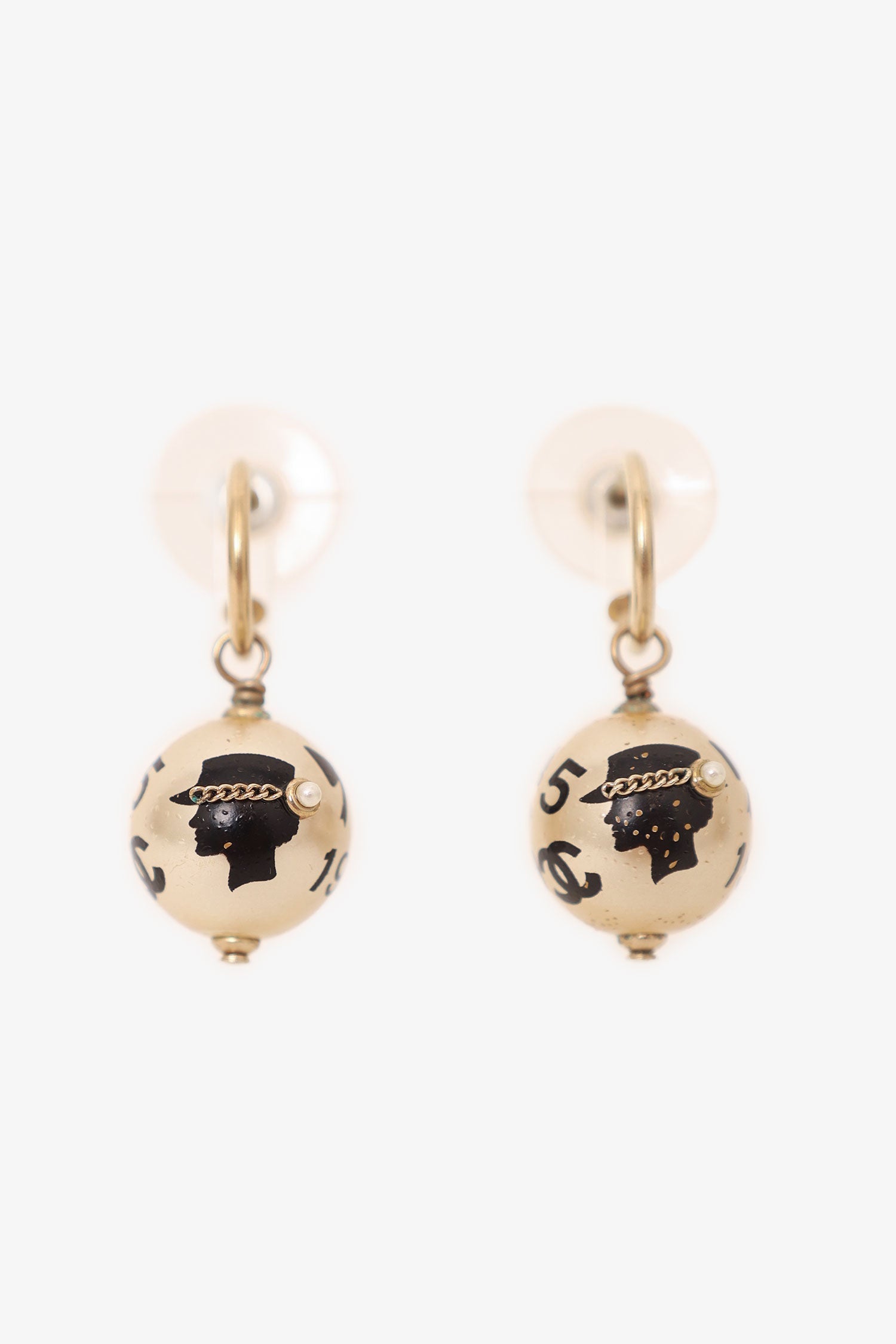 Chanel™ Pearl Ribbon Pearl 5 Earrings
