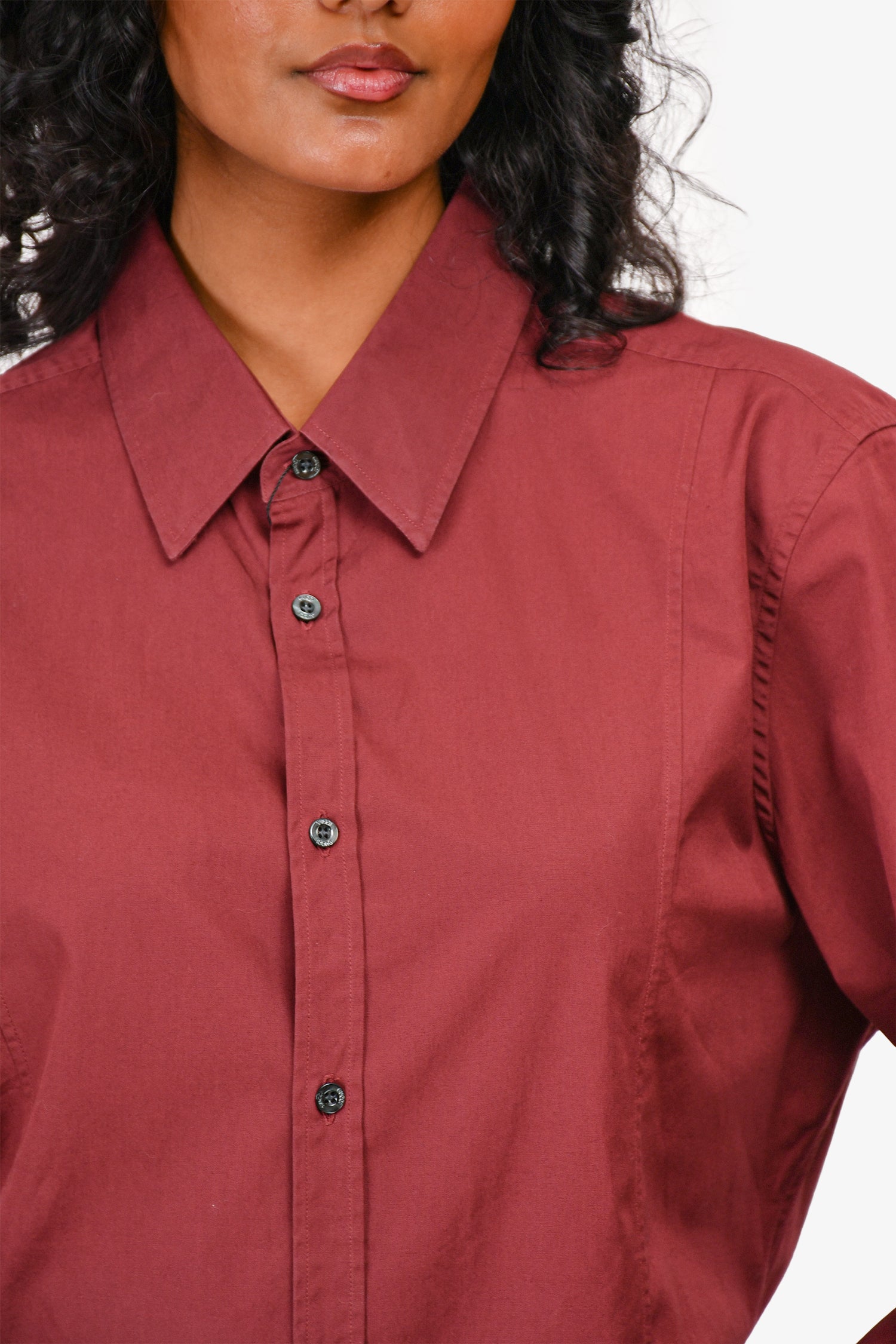 Gucci 2014 Burgundy Button Up Shirt Size 41 Men