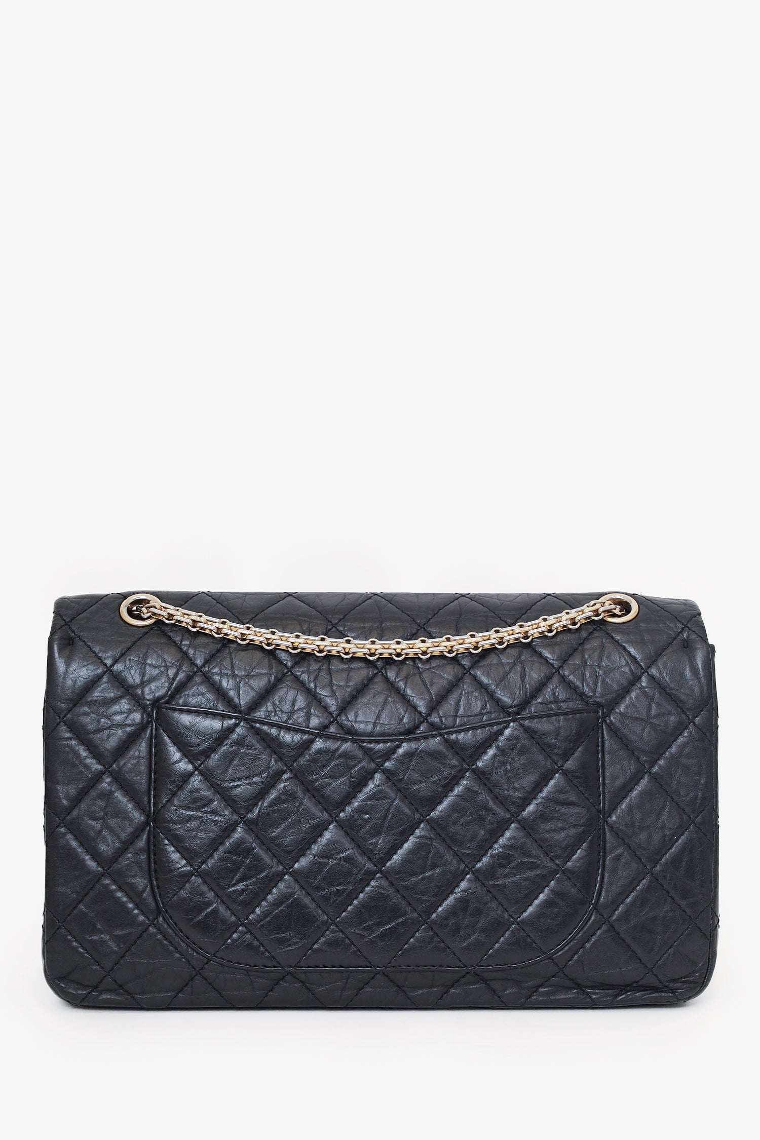 Chanel™ Black Quilted Aged Calfskin Large Reissue 255 Shoulder Bag