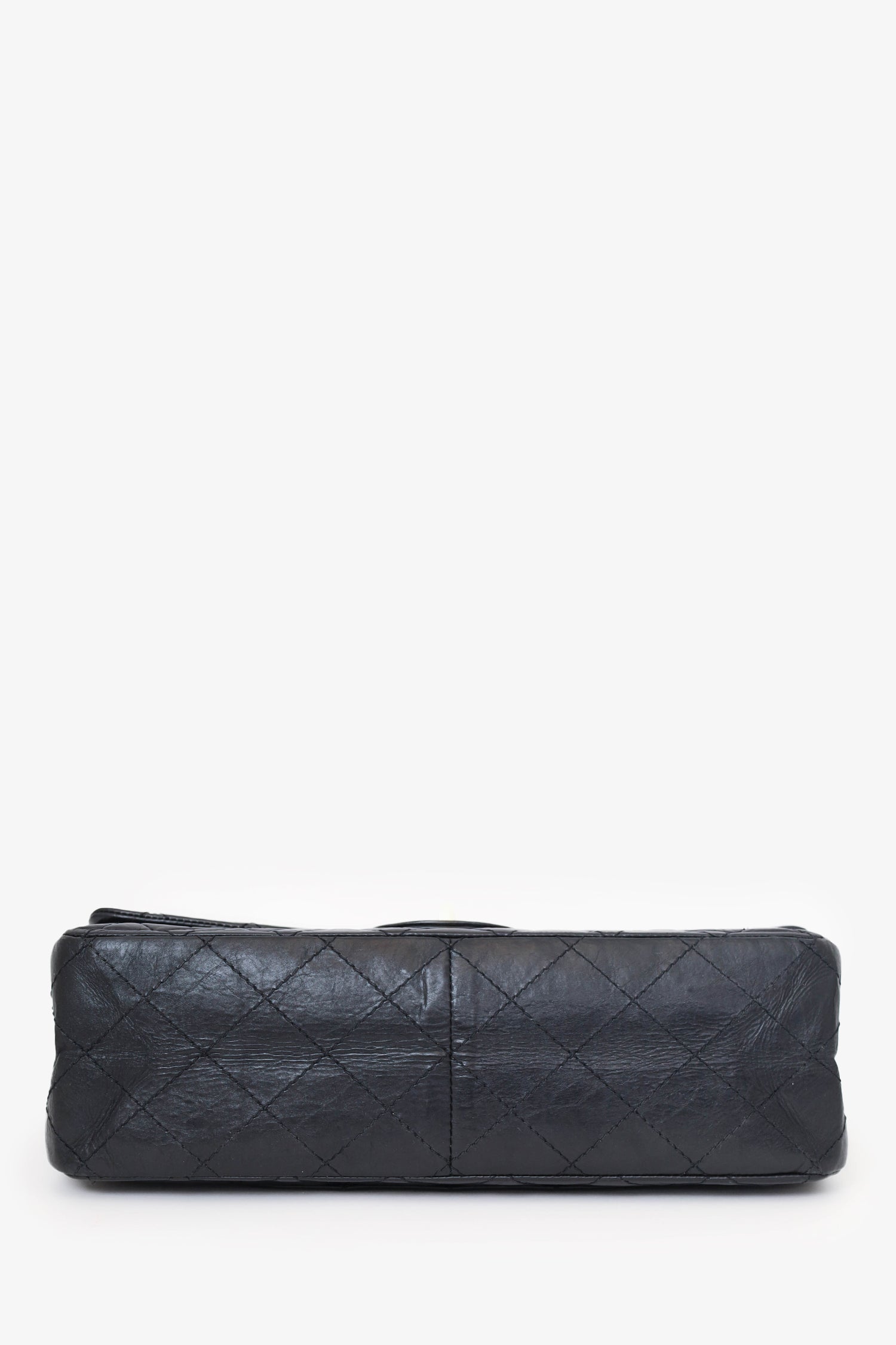 Chanel™ Black Quilted Aged Calfskin Large Reissue 255 Shoulder Bag
