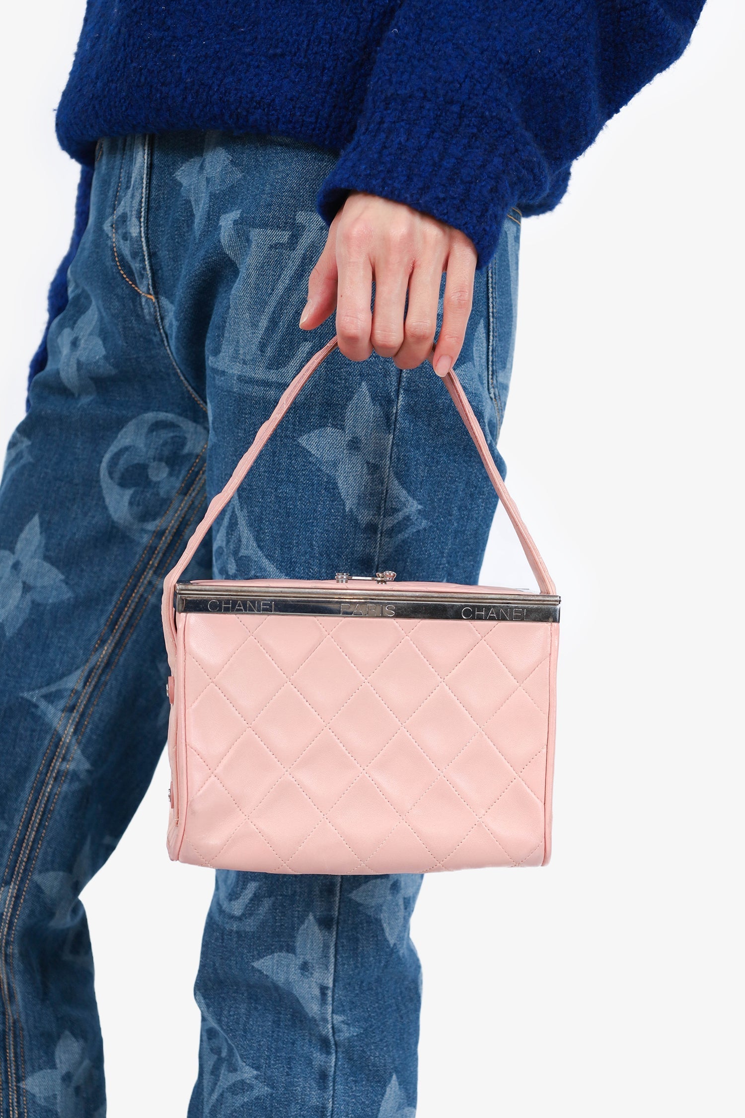 Chanel™ 1996-97 Pink Quilted Lambskin Vanity Box