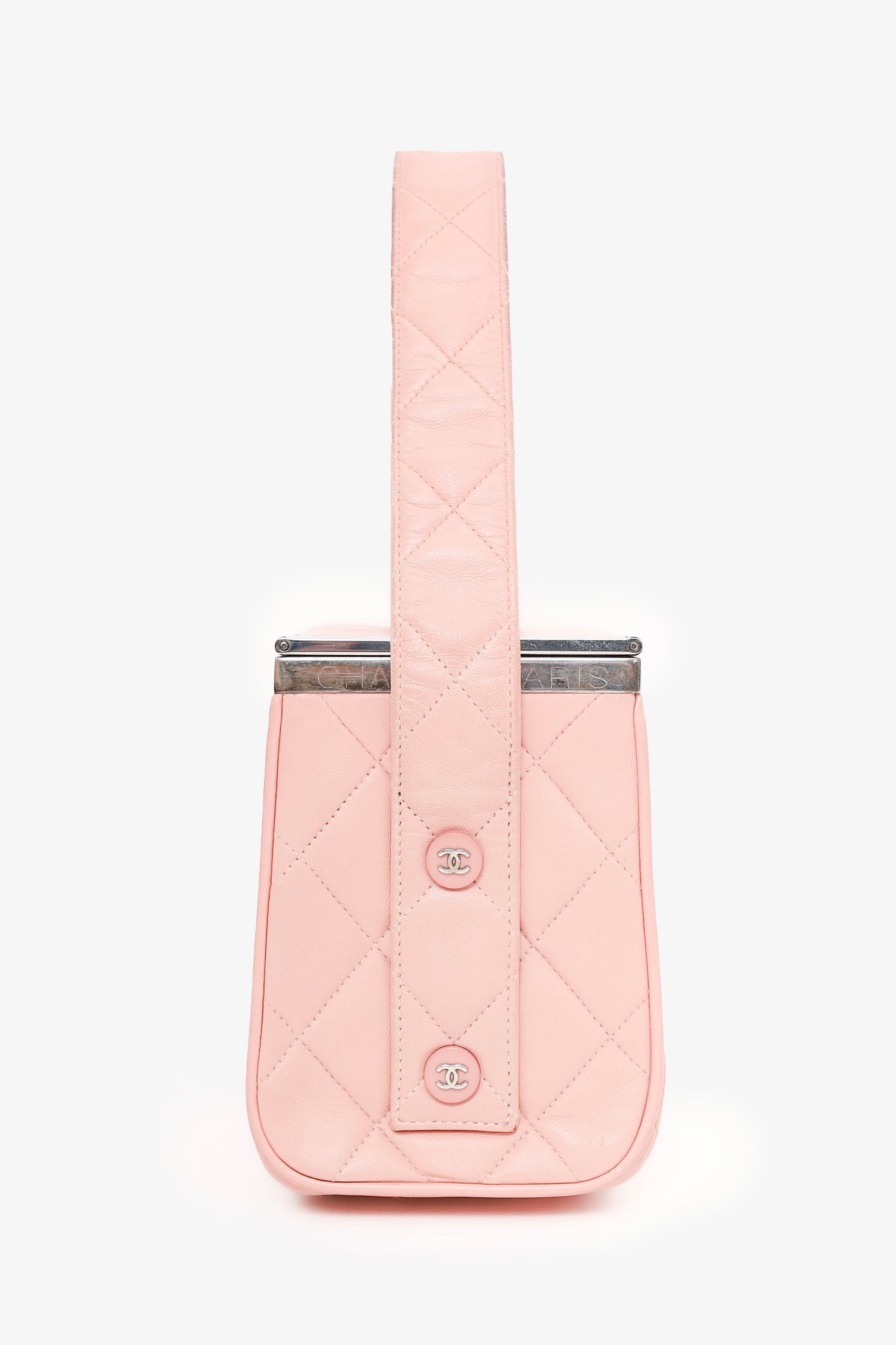Chanel™ 1996-97 Pink Quilted Lambskin Vanity Box