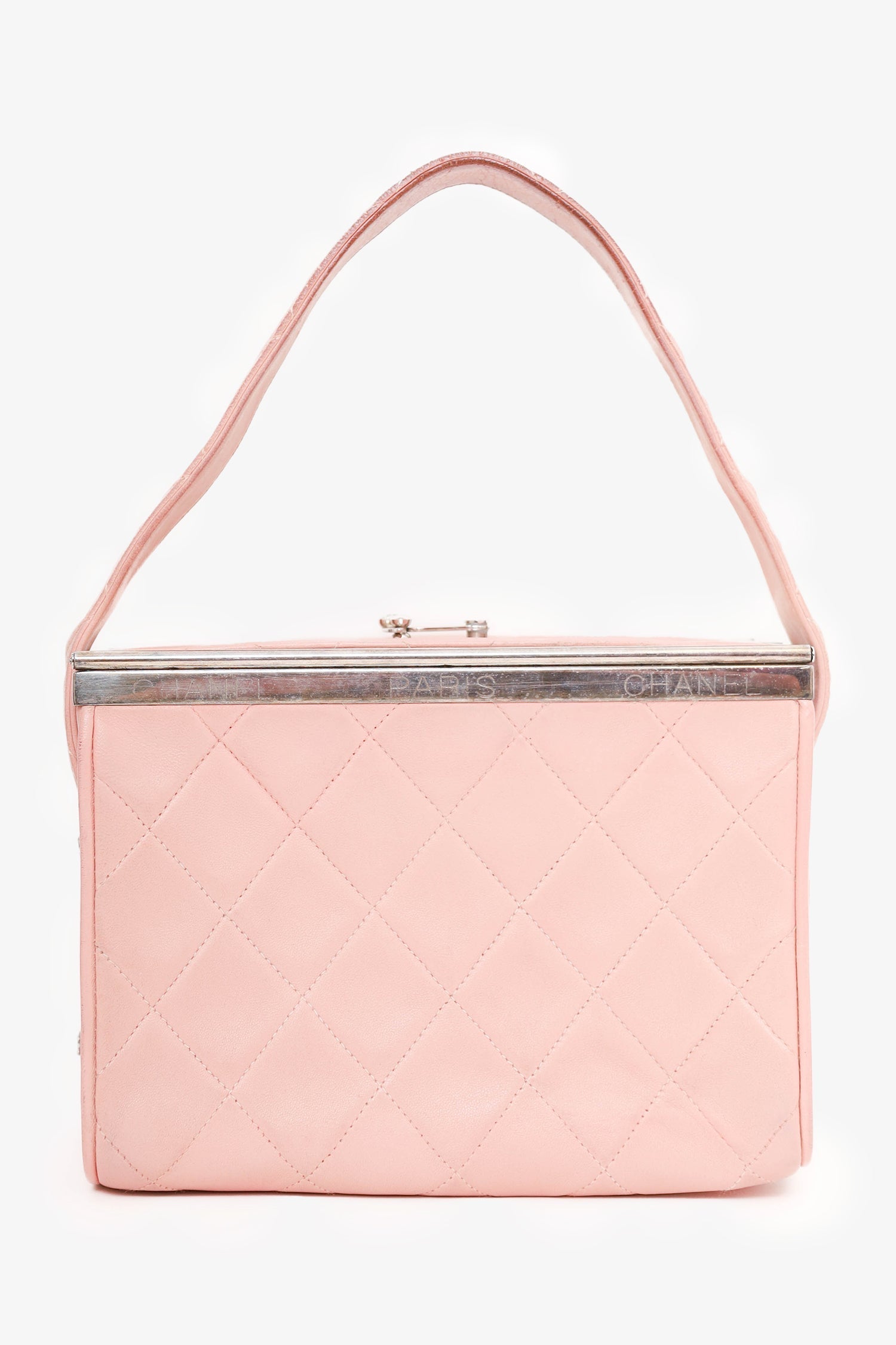 Chanel™ 1996-97 Pink Quilted Lambskin Vanity Box