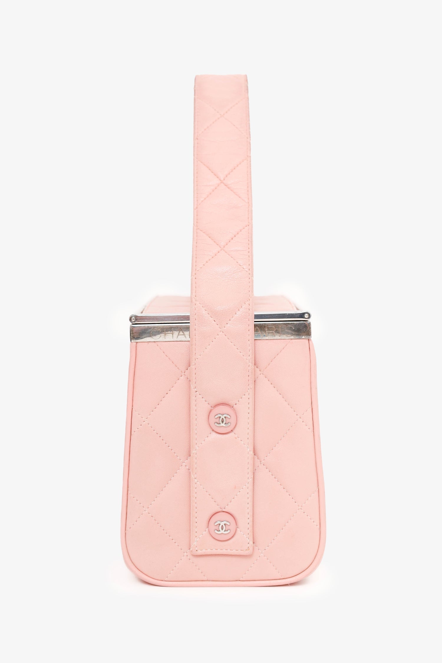 Chanel™ 1996-97 Pink Quilted Lambskin Vanity Box